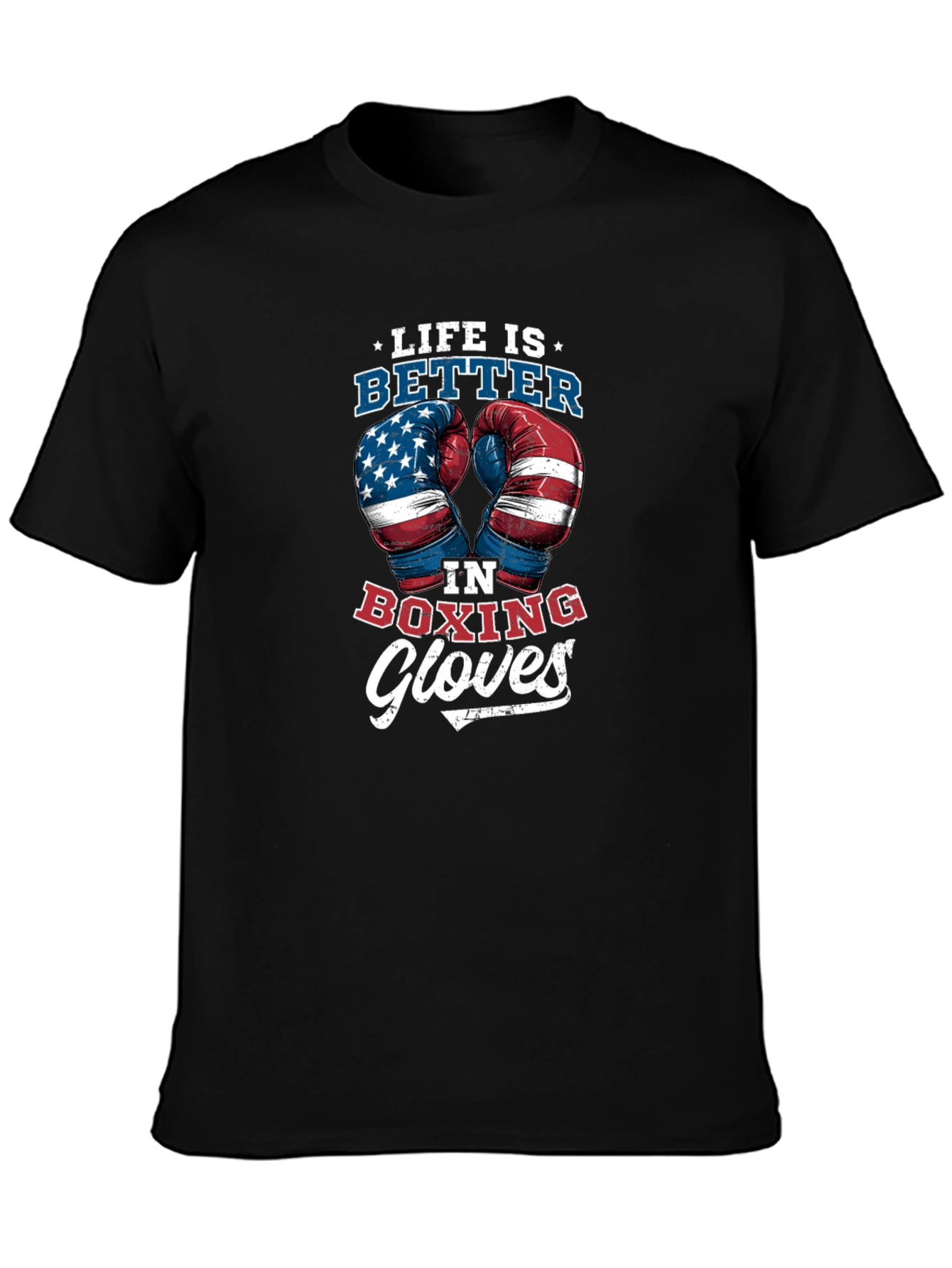 Boxing Gloves T-Shirt Life is Better Tee
