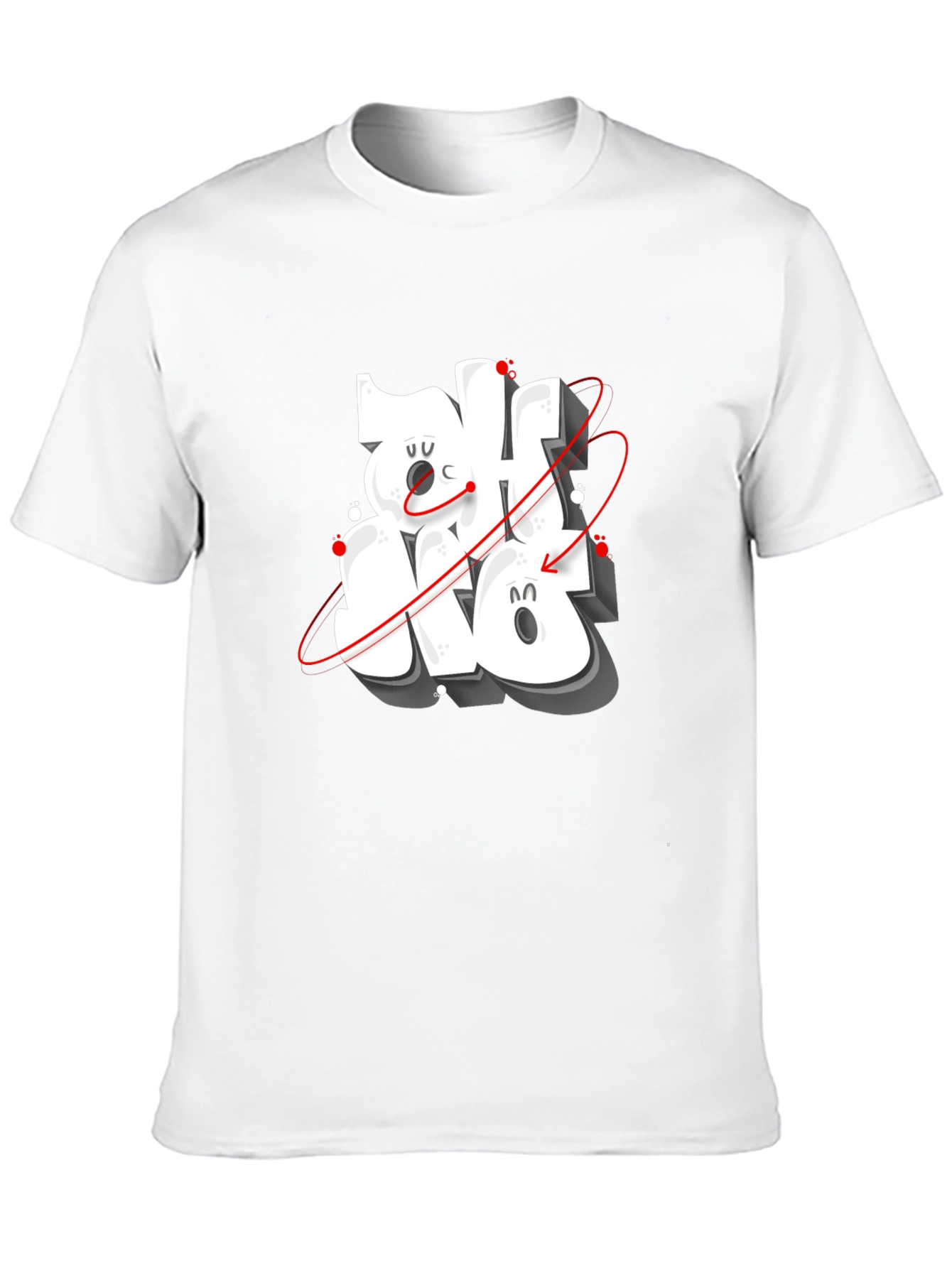 Cool Graphic Print Black T-Shirt