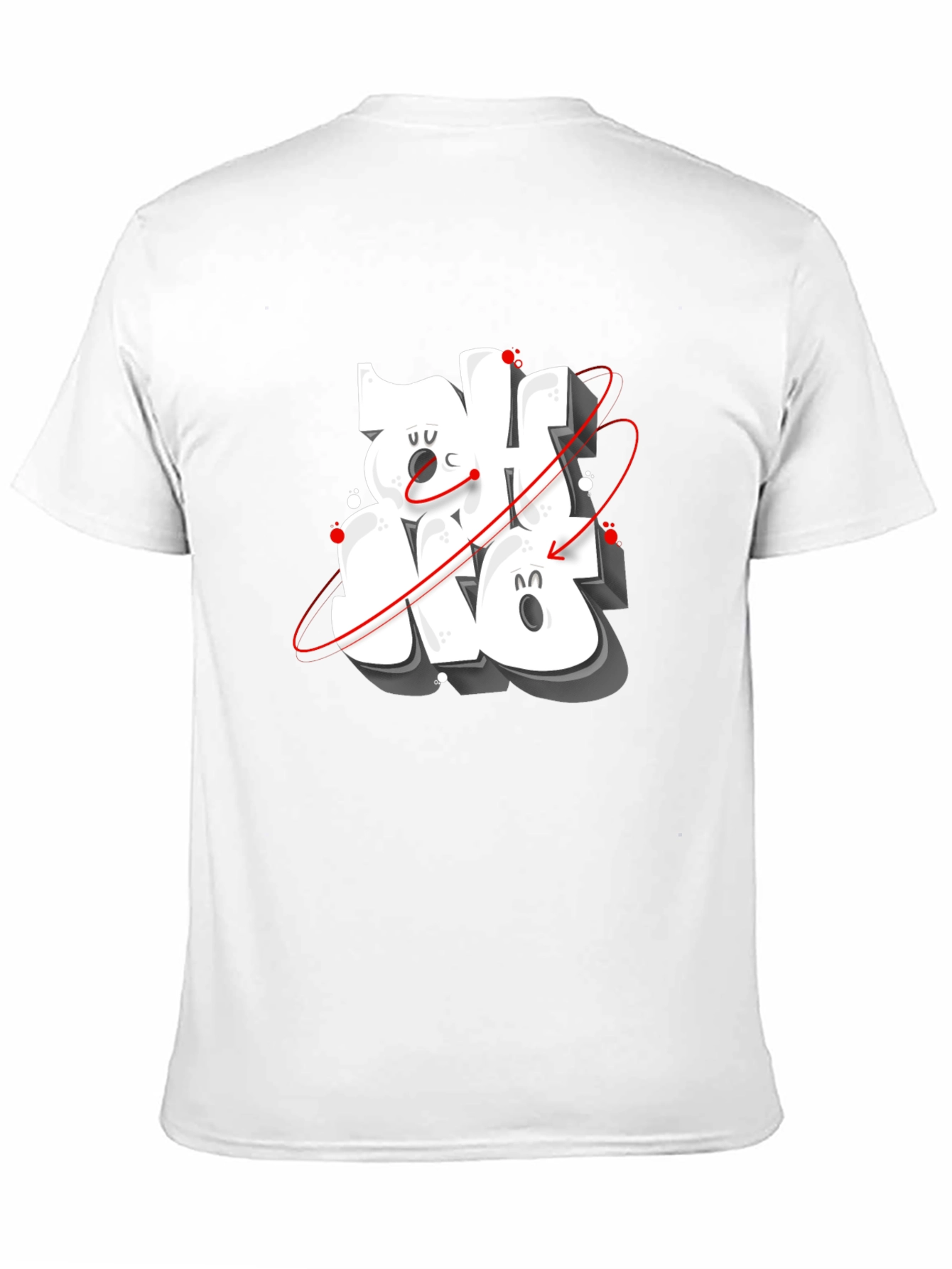 Cool Graphic Print Black T-Shirt