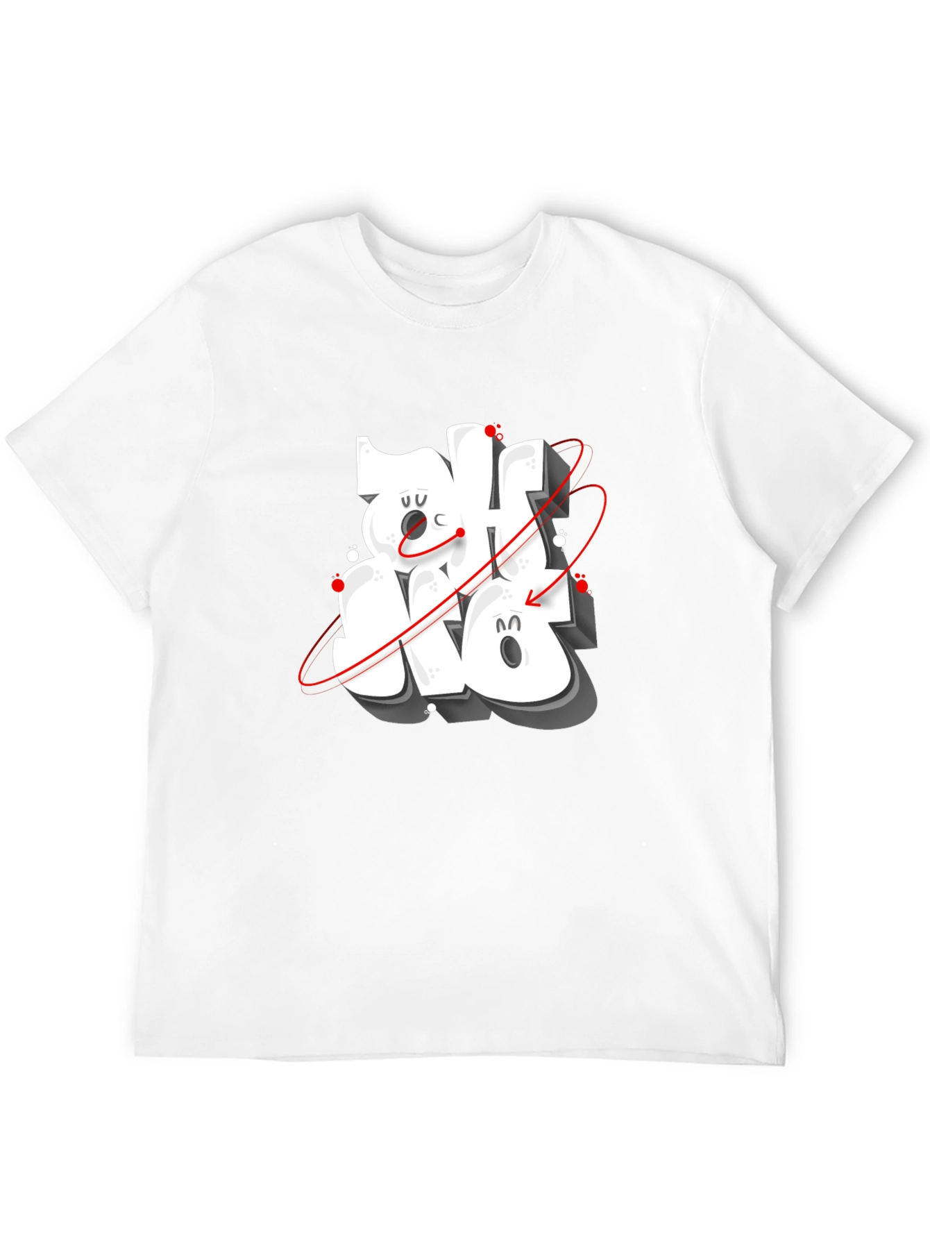 Cool Graphic Print Black T-Shirt
