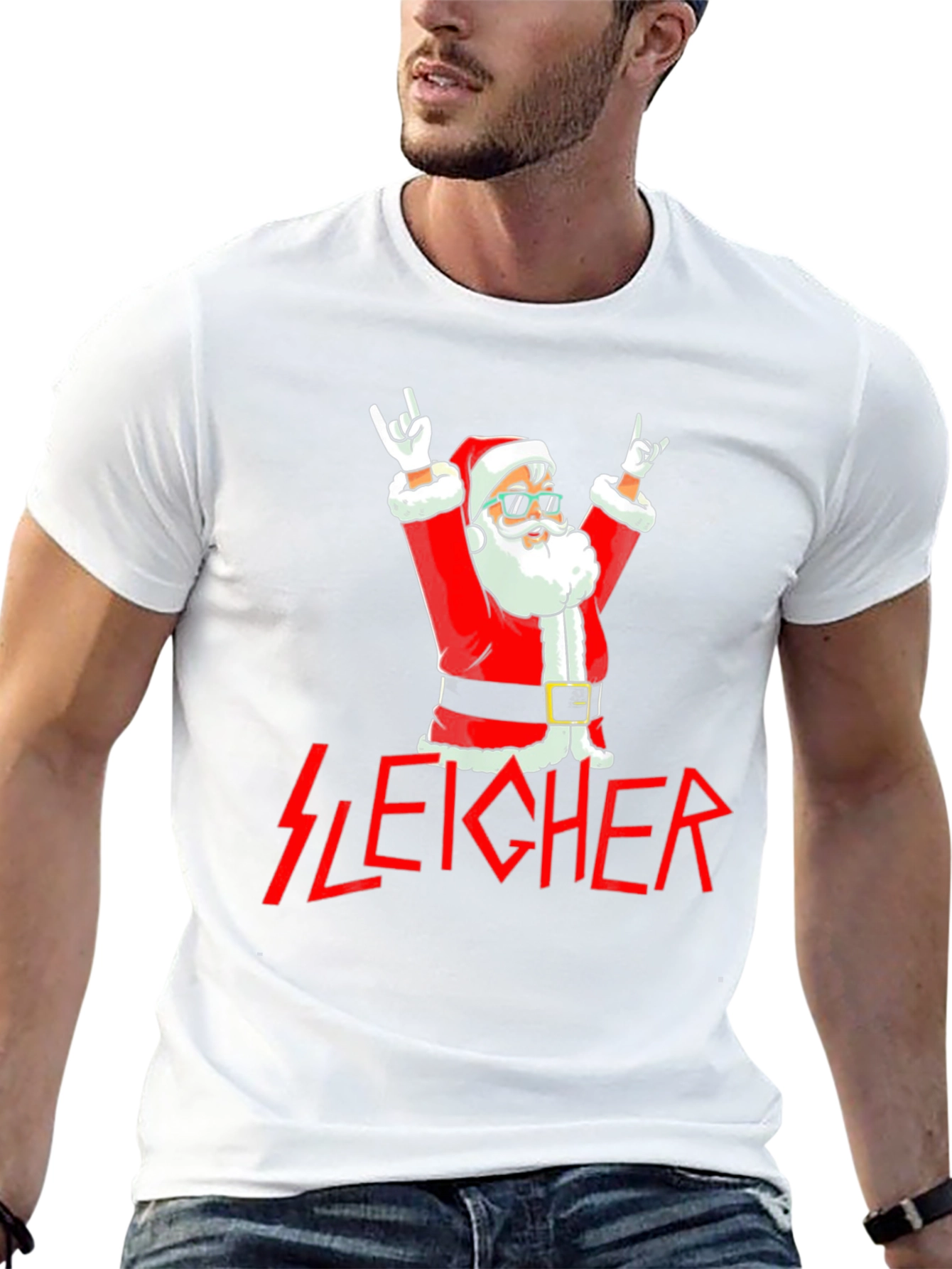 Rockin Santa Graphic Tee - Sleicher