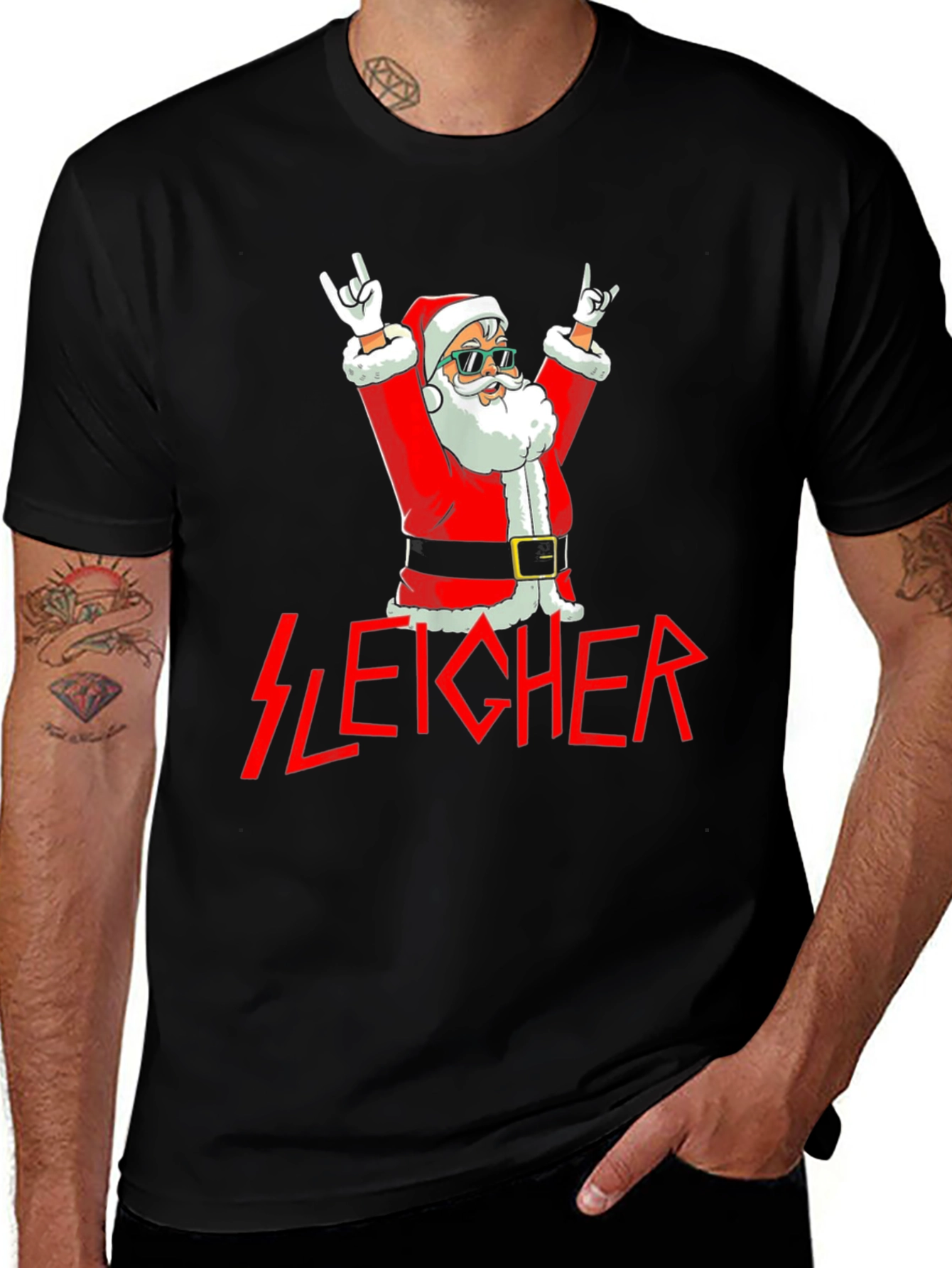 Rockin Santa Graphic Tee - Sleicher