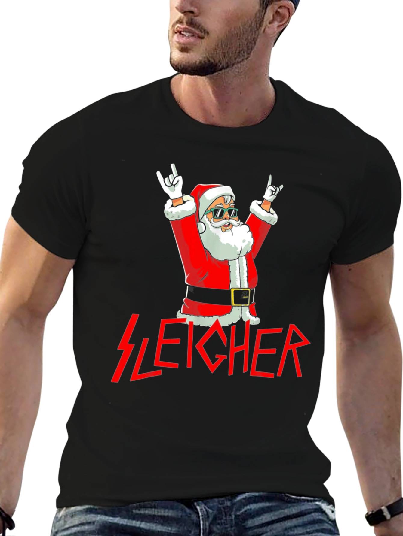 Rockin Santa Graphic Tee - Sleicher