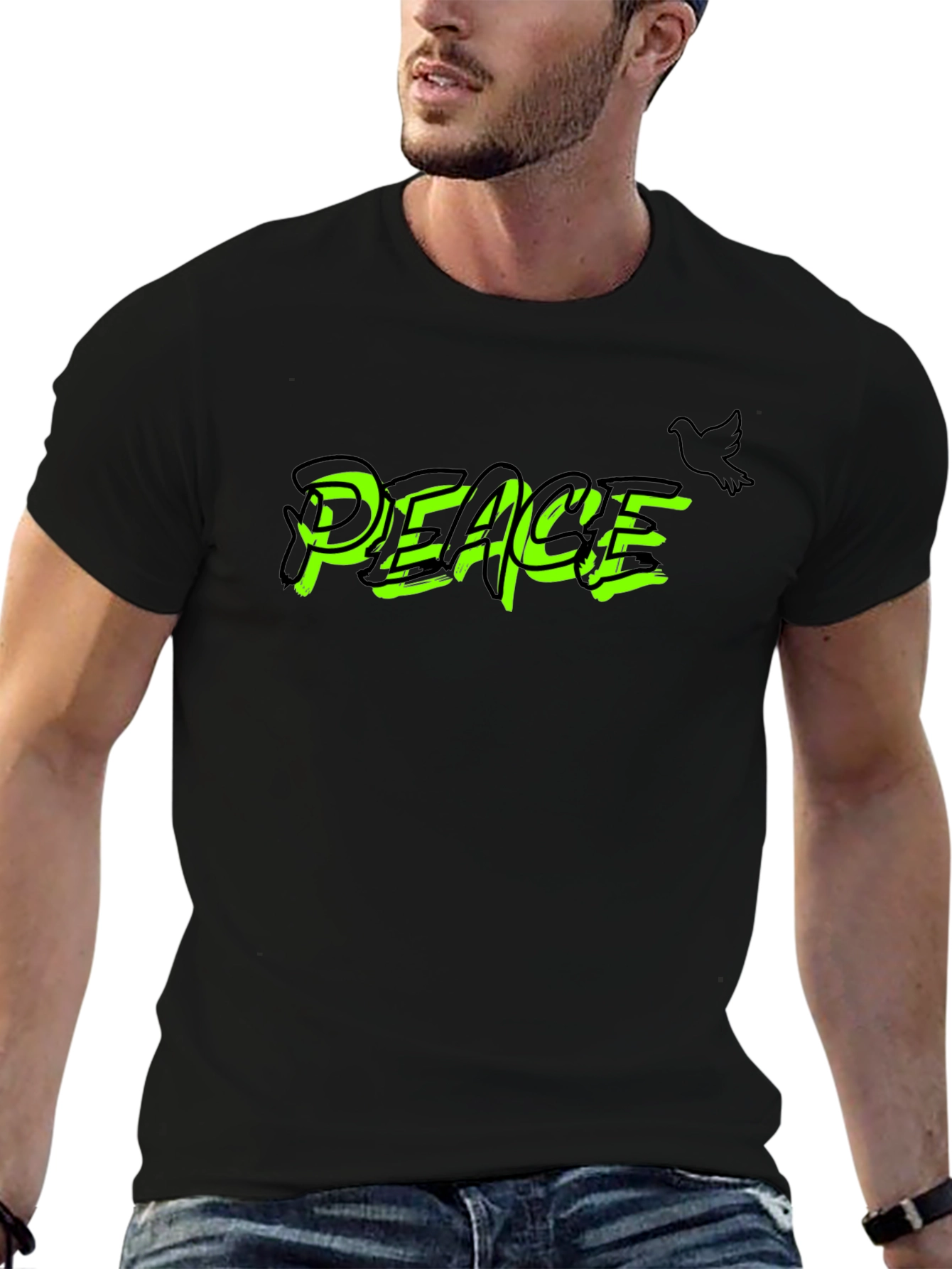 Peace Graphic Print T-Shirt