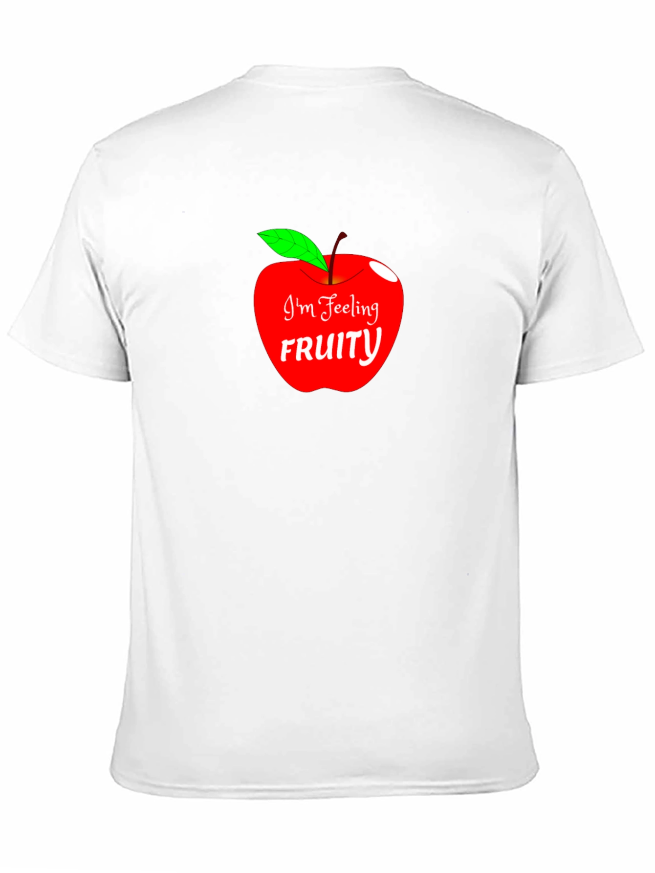 Im Feeling Fruity Apple Graphic Black T-Shirt