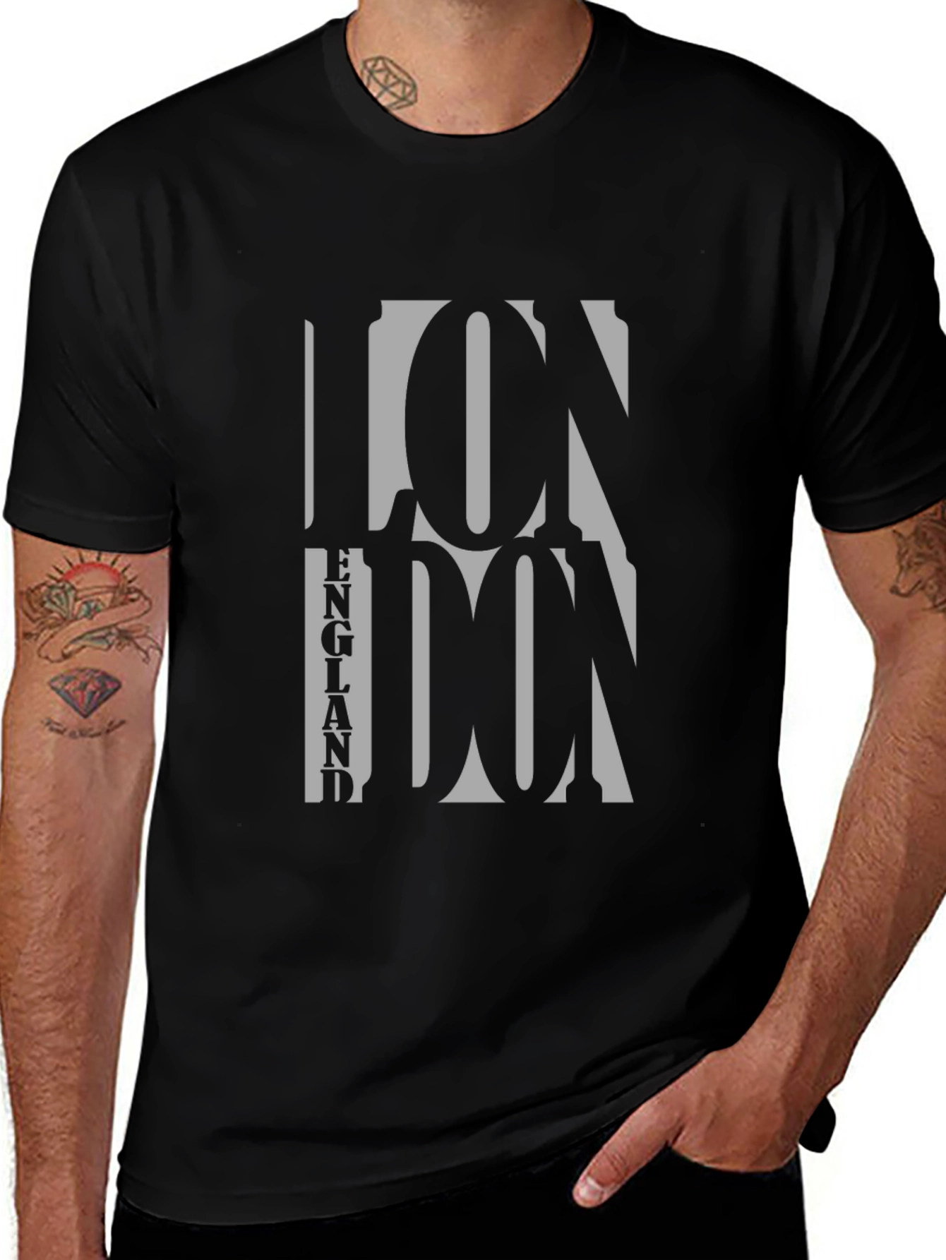 London England Graphic Print Mens T-Shirt