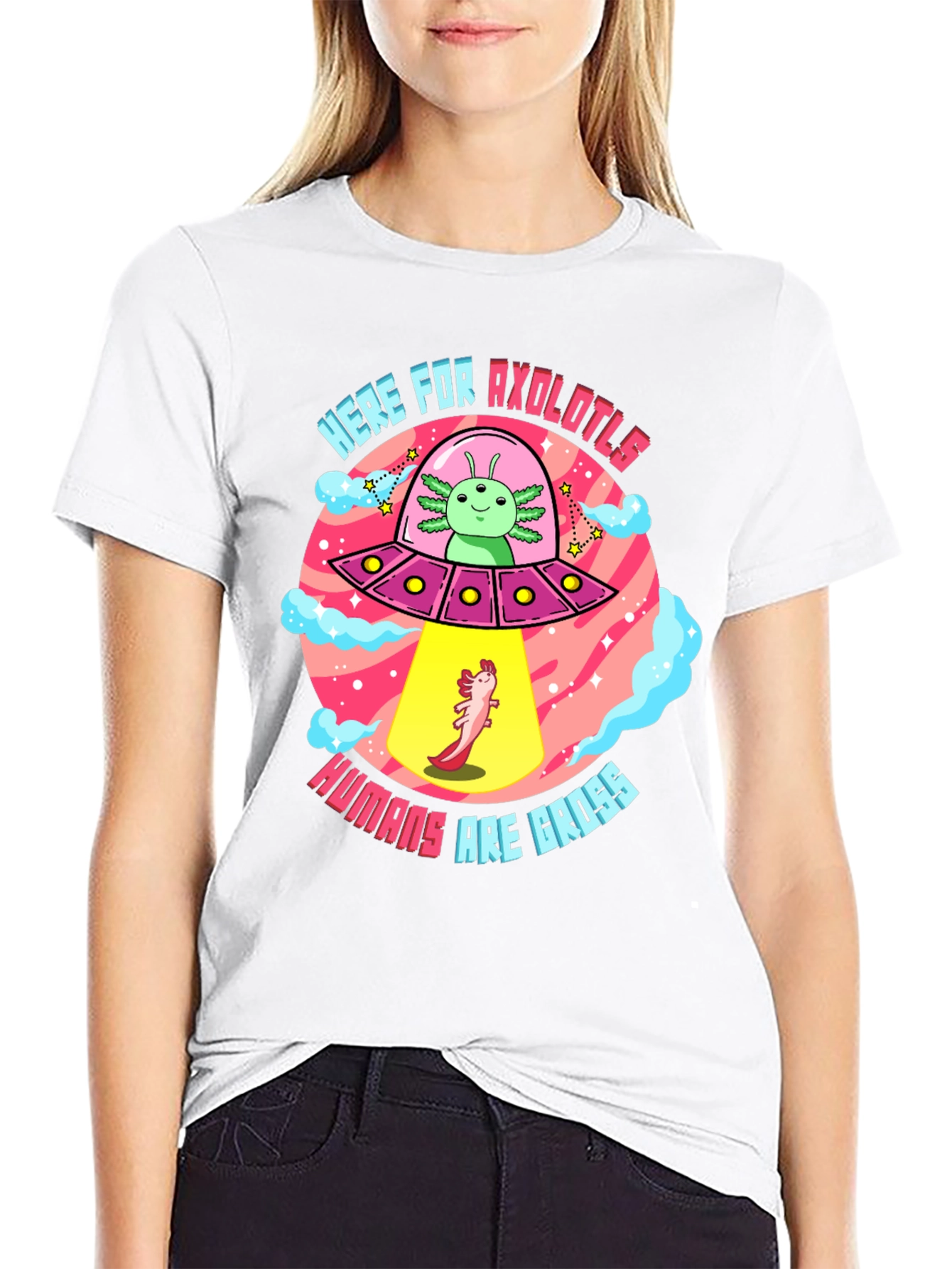 Here for Axolotls T-Shirt
