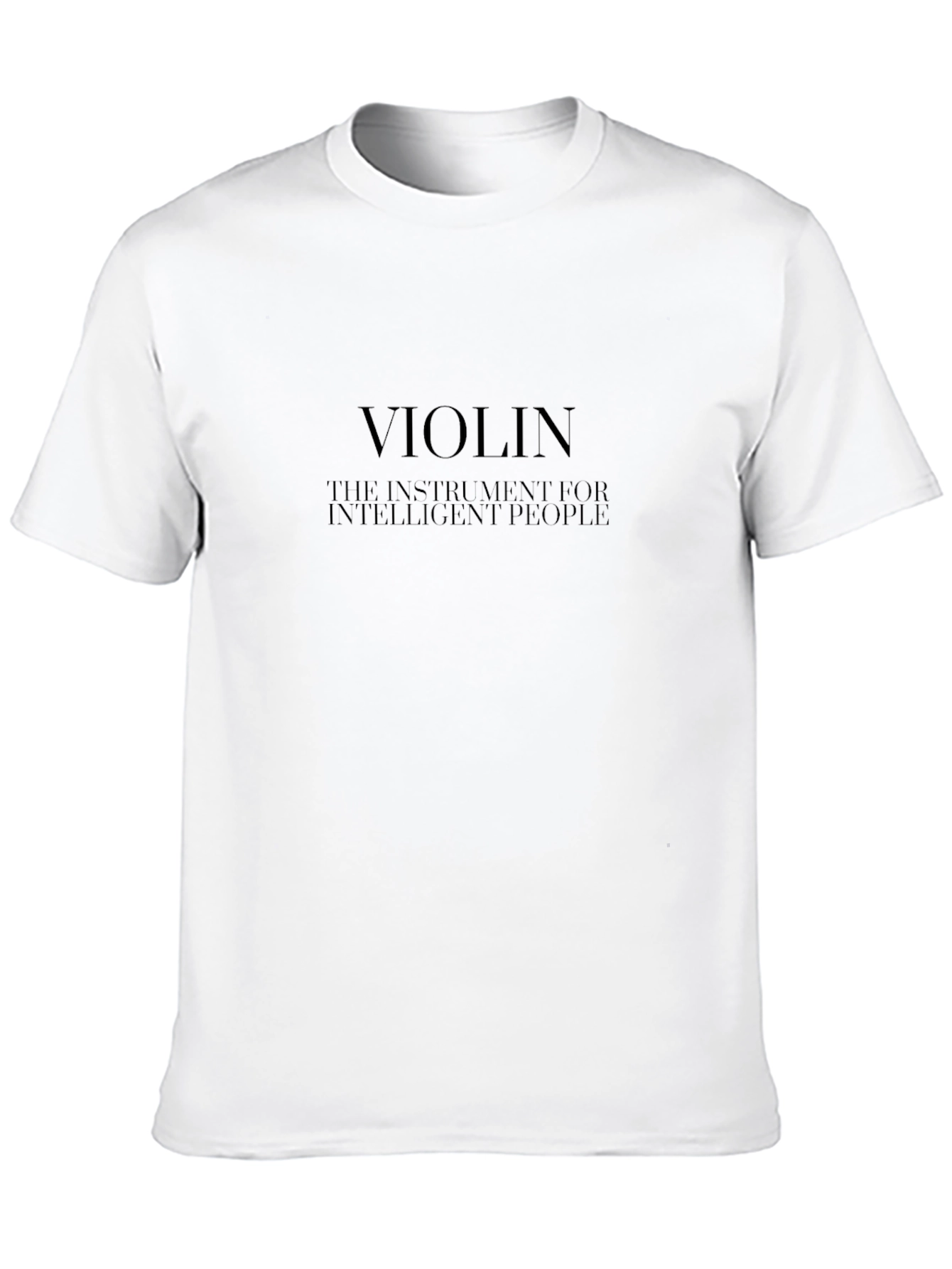 Violin Intelligent People Black T-Shirt