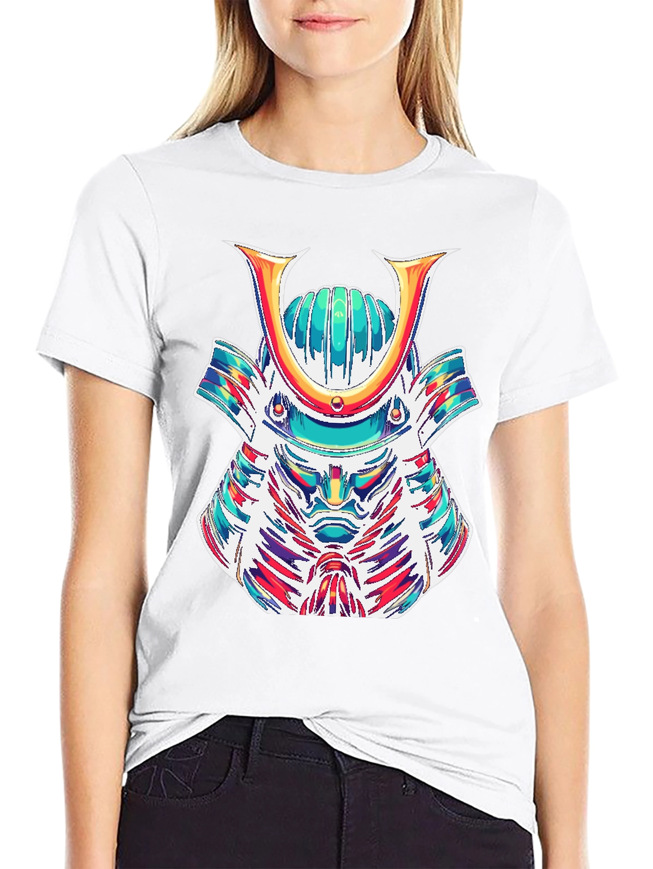 Samurai Graphic Tee - Bold Artistic Design