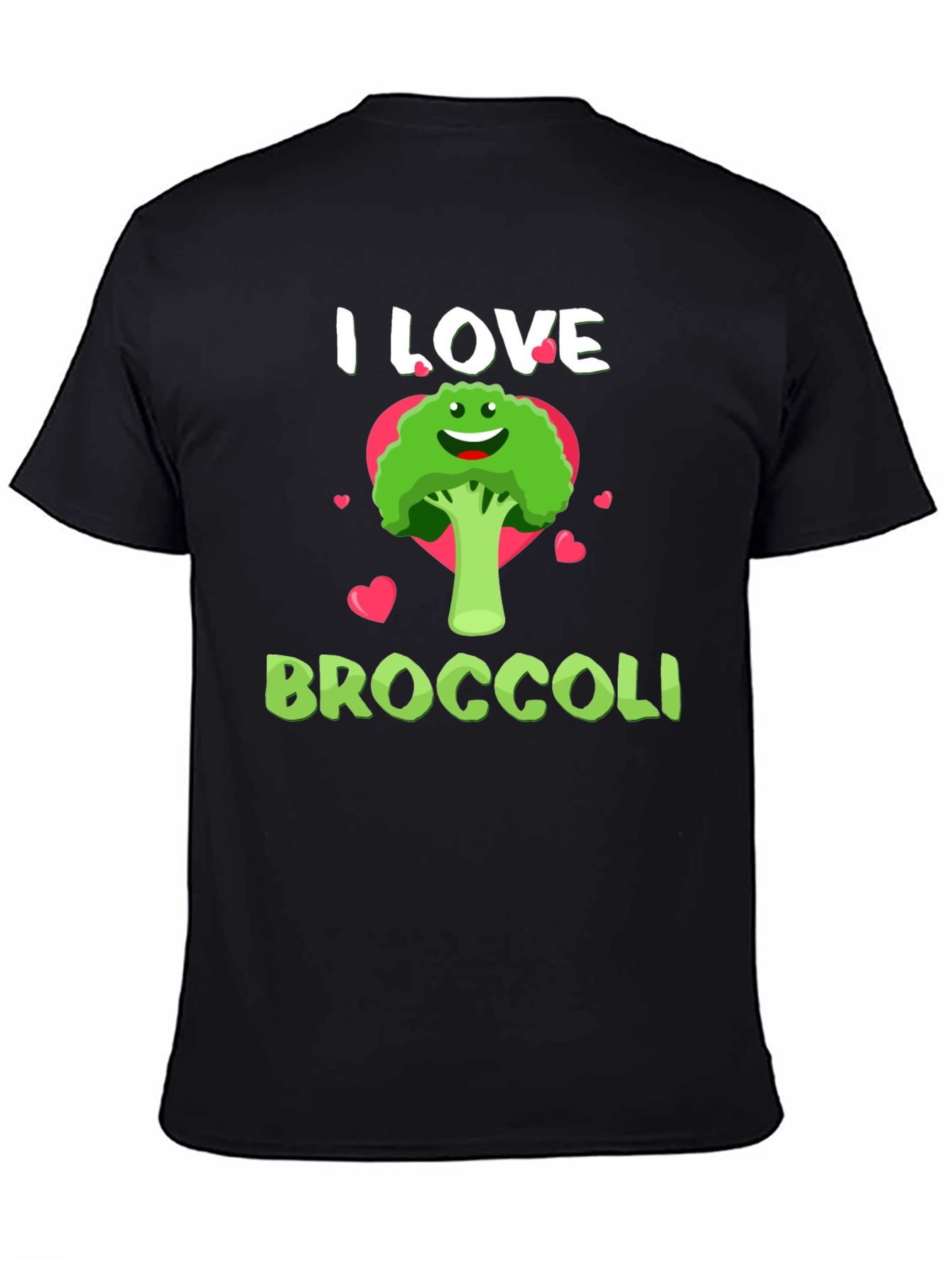 I Love Broccoli T-Shirt - Funny Vegan Tee