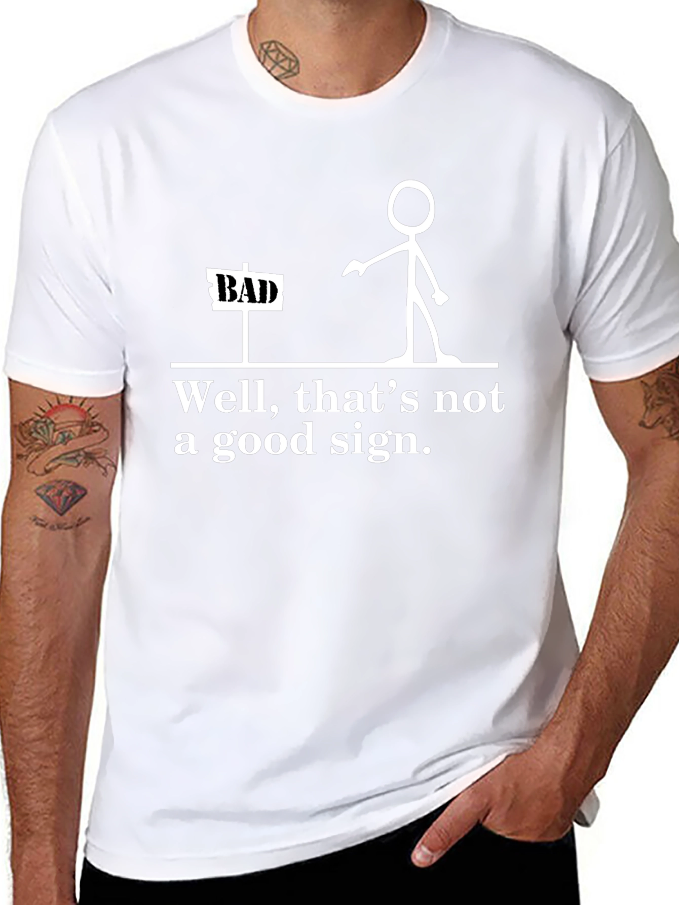 Funny Bad Sign Graphic T-Shirt