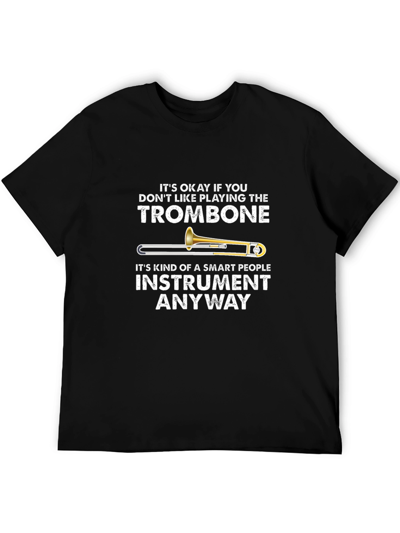 Trombone Player Smart People Instrument Graphic T-Shirt