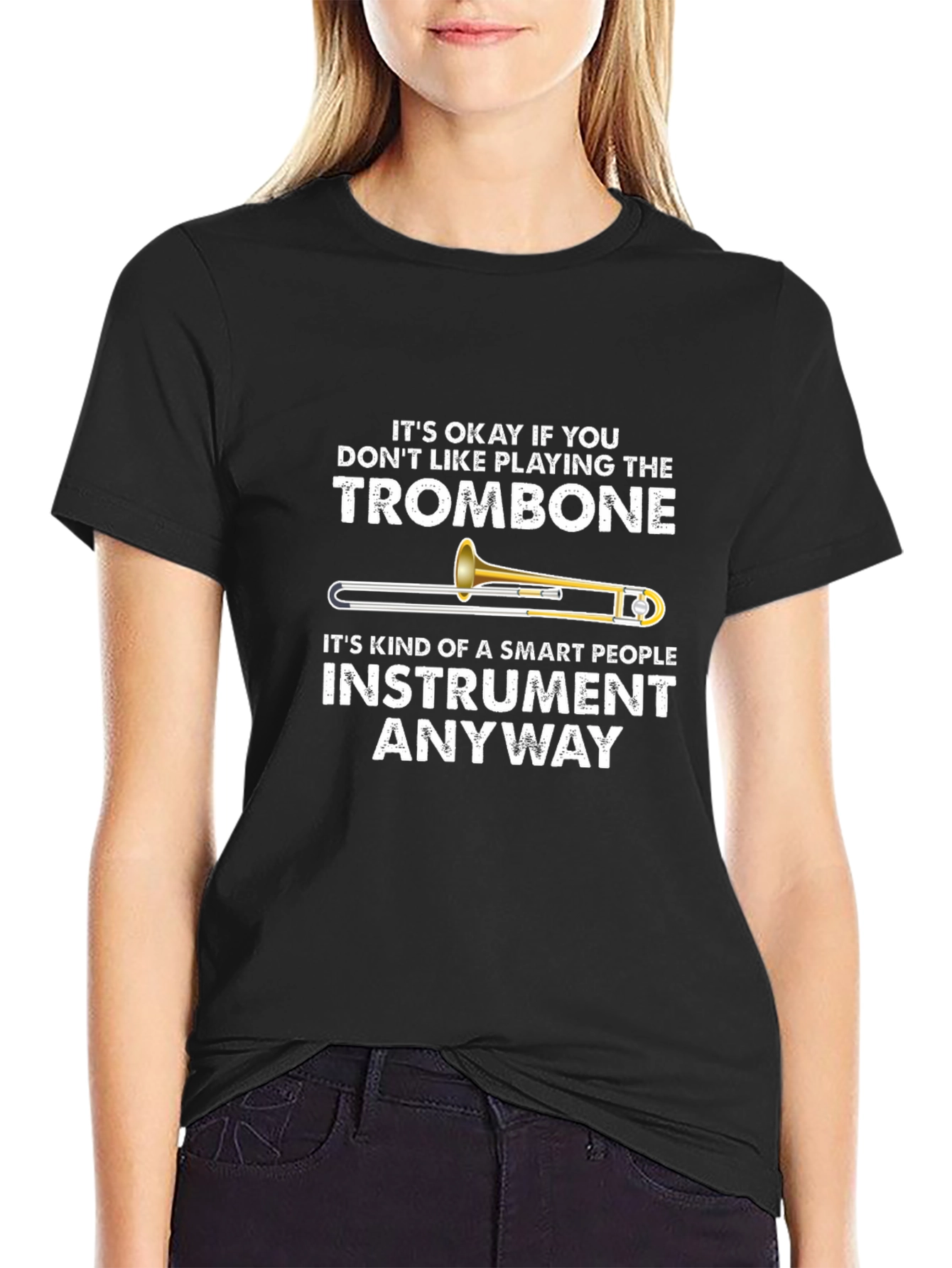 Trombone Player Smart People Instrument Graphic T-Shirt