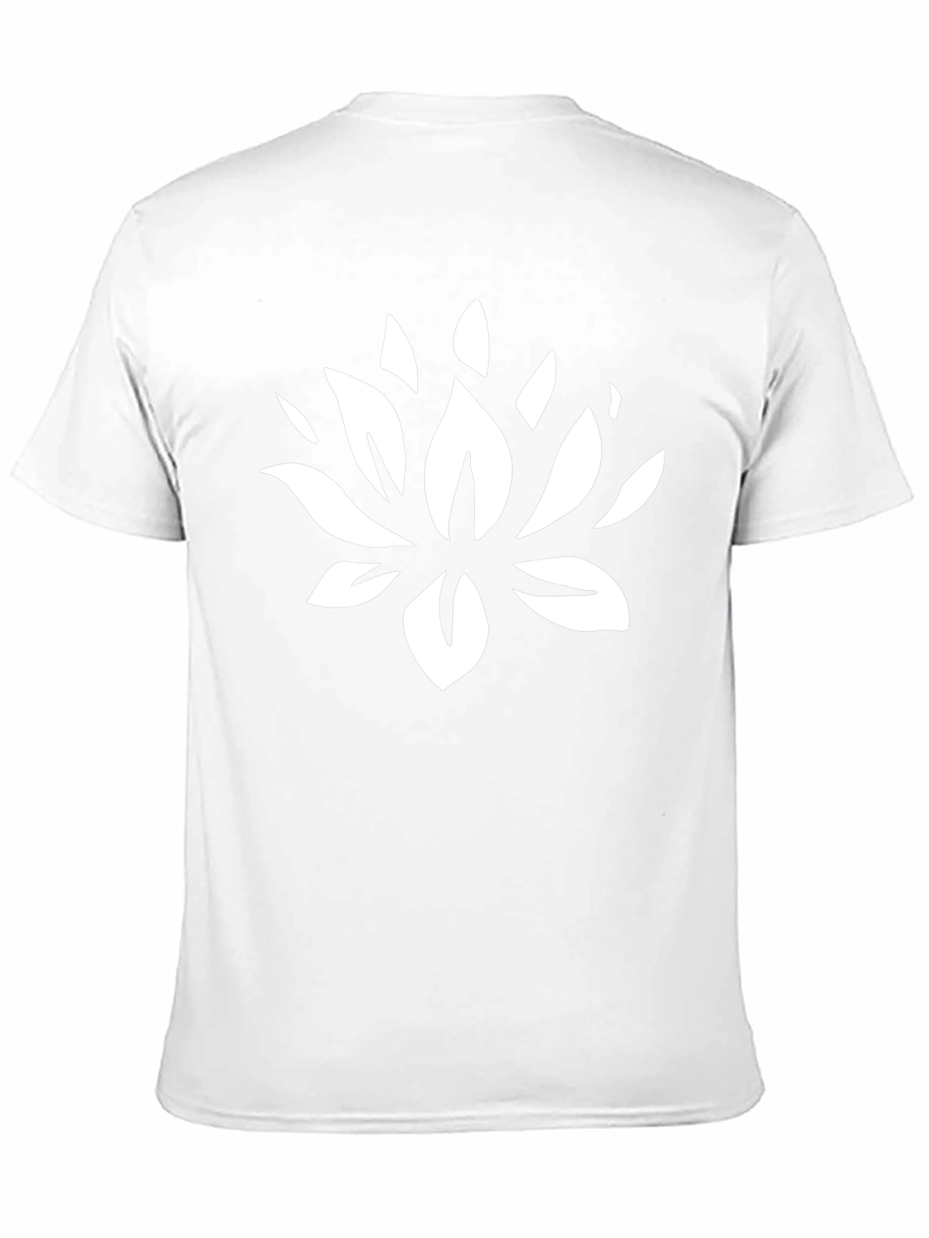 Lotus Flower Graphic Black T-Shirt