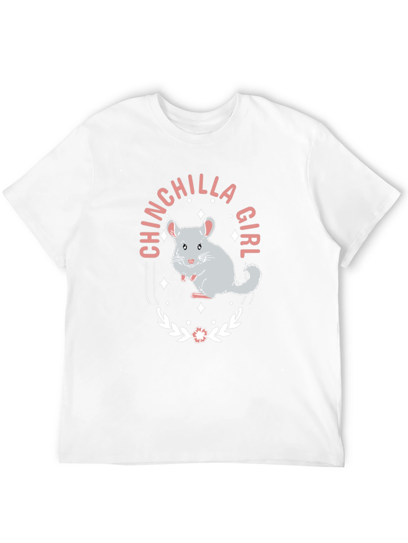 Chinchilla Girl Graphic Tee - Cute Animal Lover Shirt