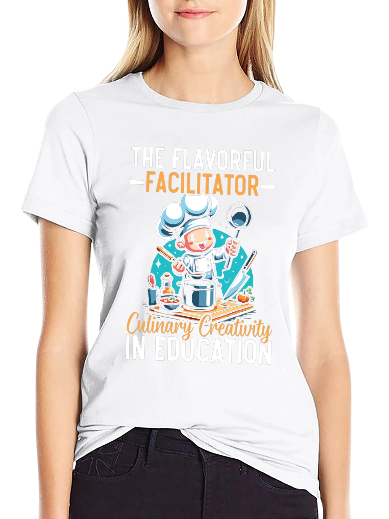The Flavorful Facilitator Chef T-Shirt