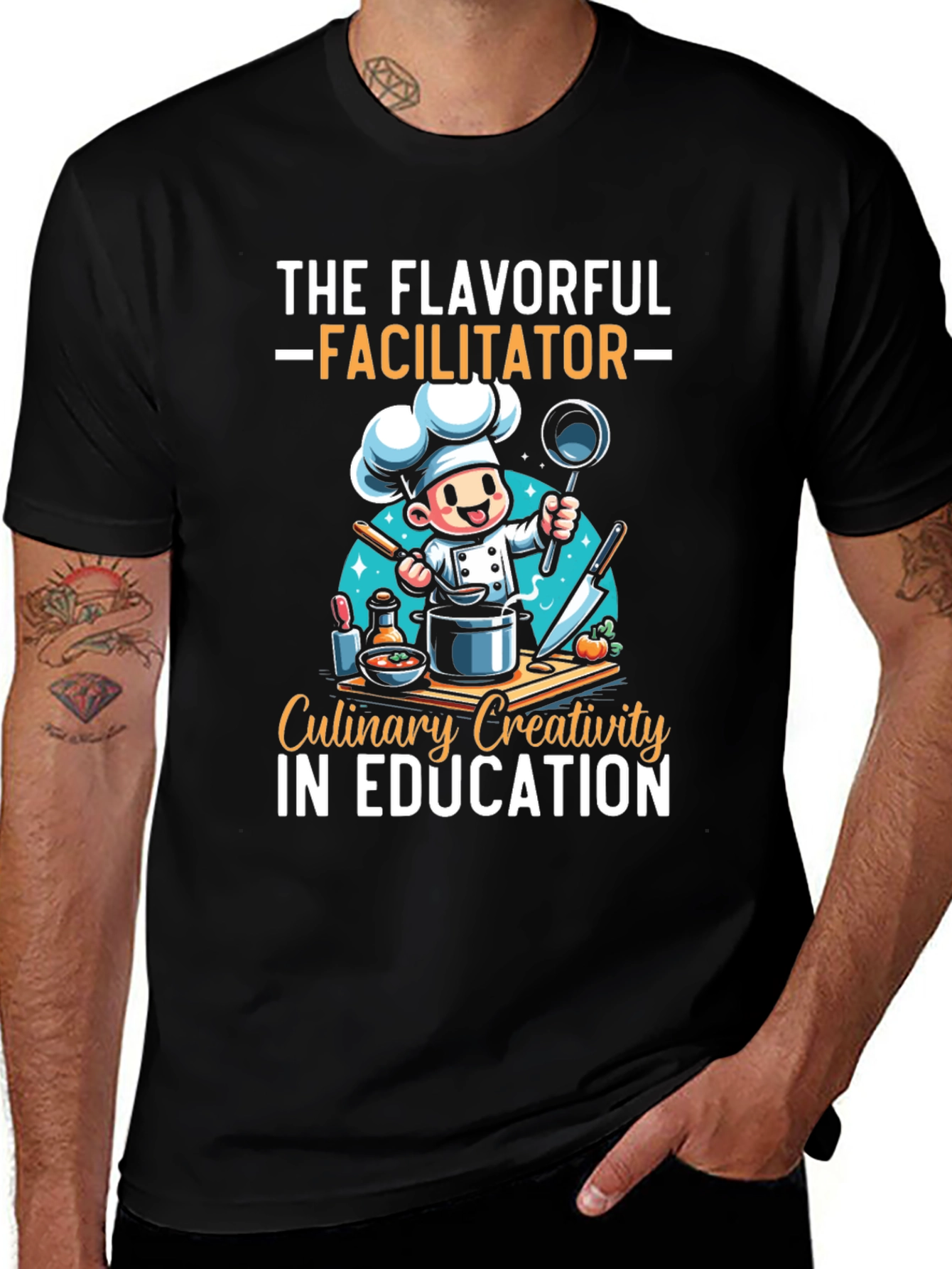 The Flavorful Facilitator Chef T-Shirt