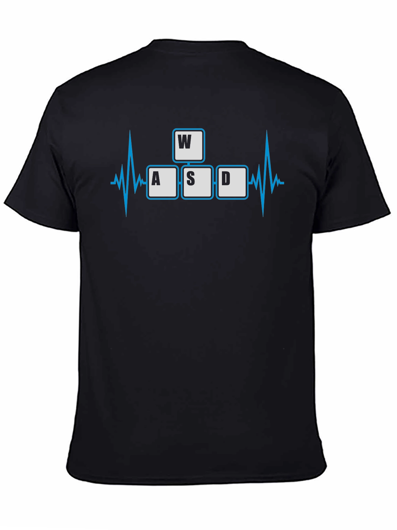 Gamer Heartbeat T-Shirt - WASD Keys