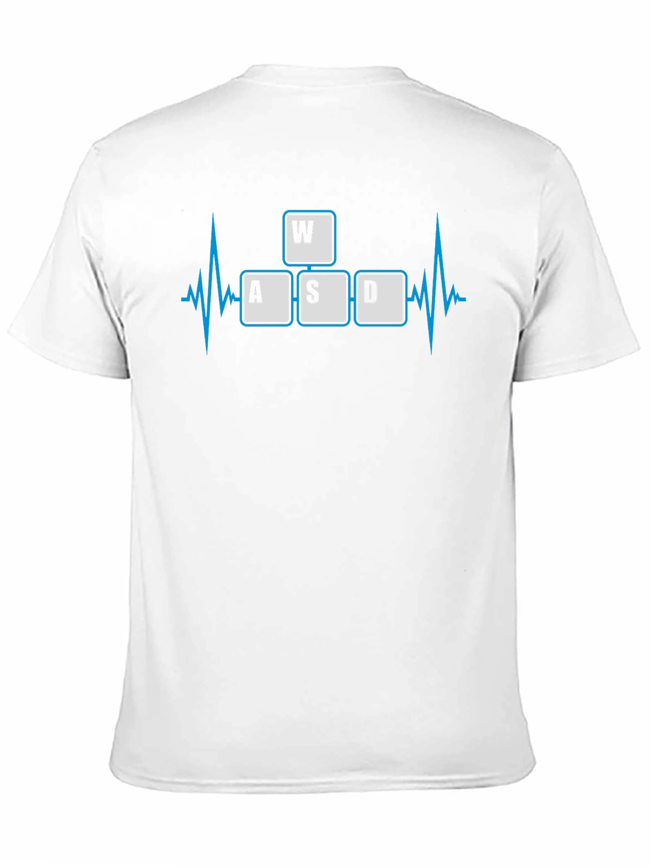 Gamer Heartbeat T-Shirt - WASD Keys