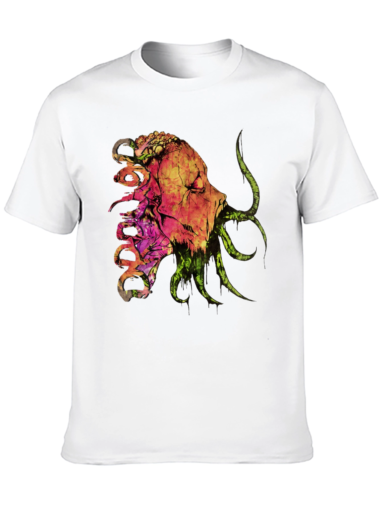 Horror Graphic Print Black T-Shirt