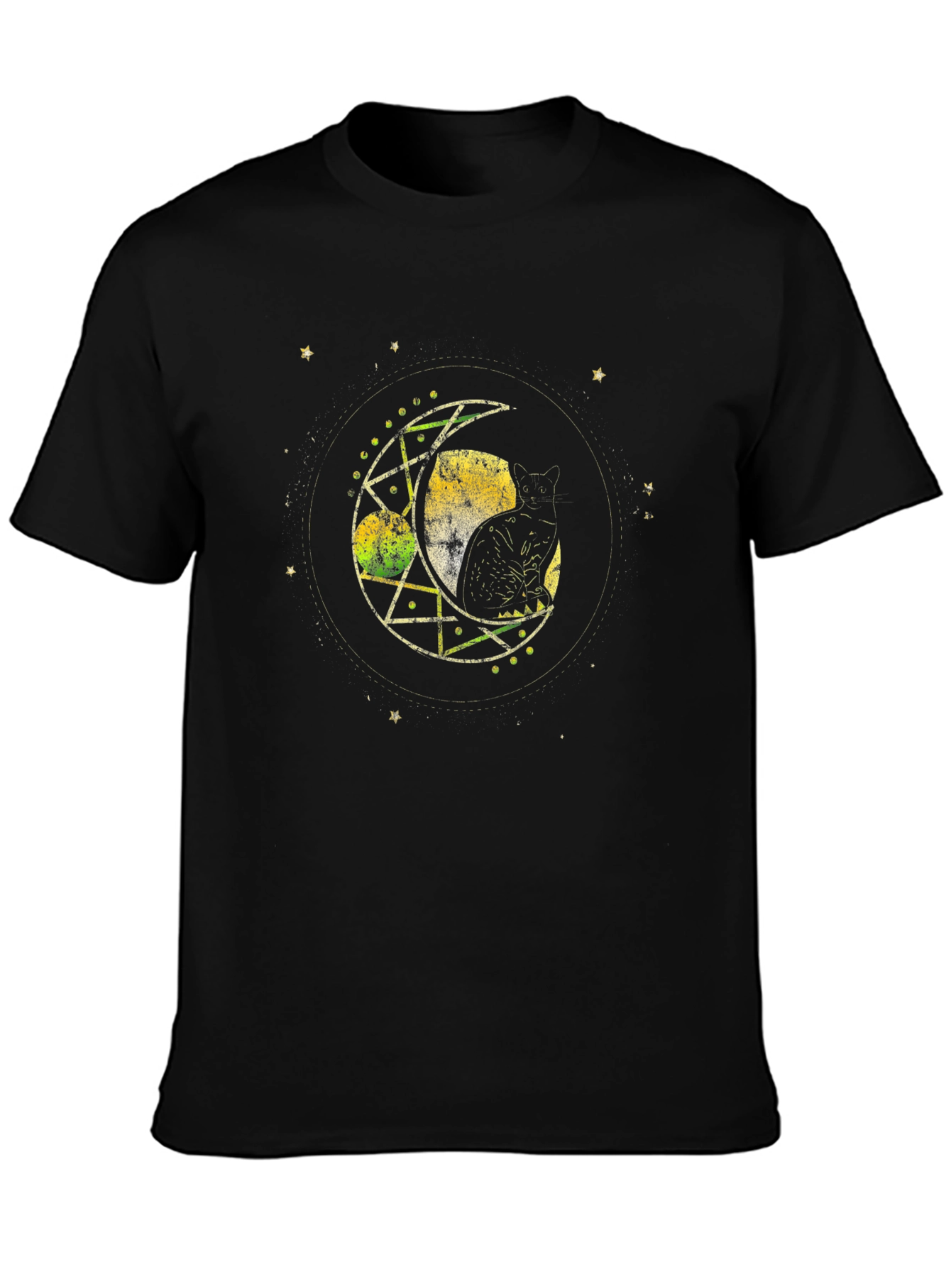 Celestial Cat Moon T-Shirt