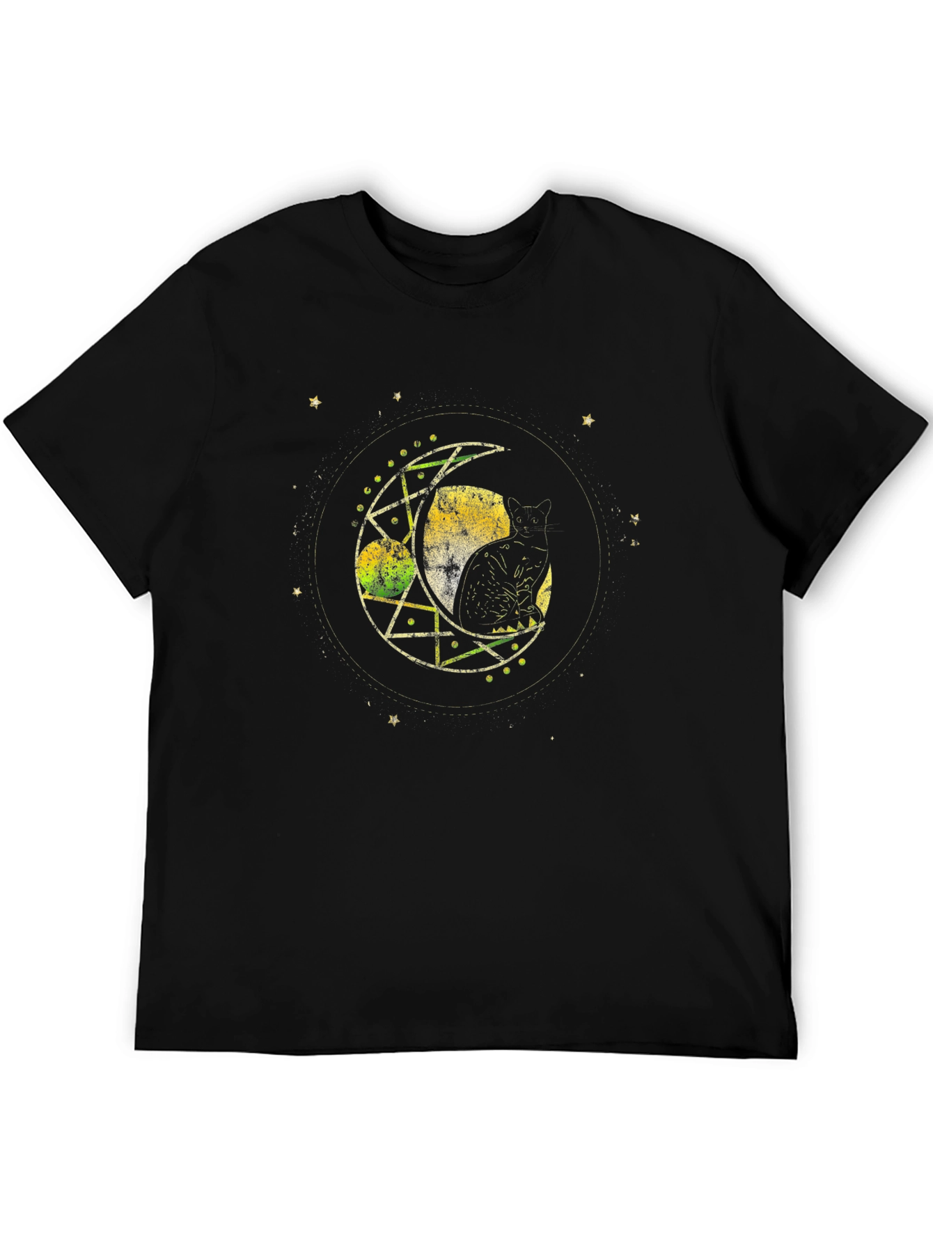 Celestial Cat Moon T-Shirt