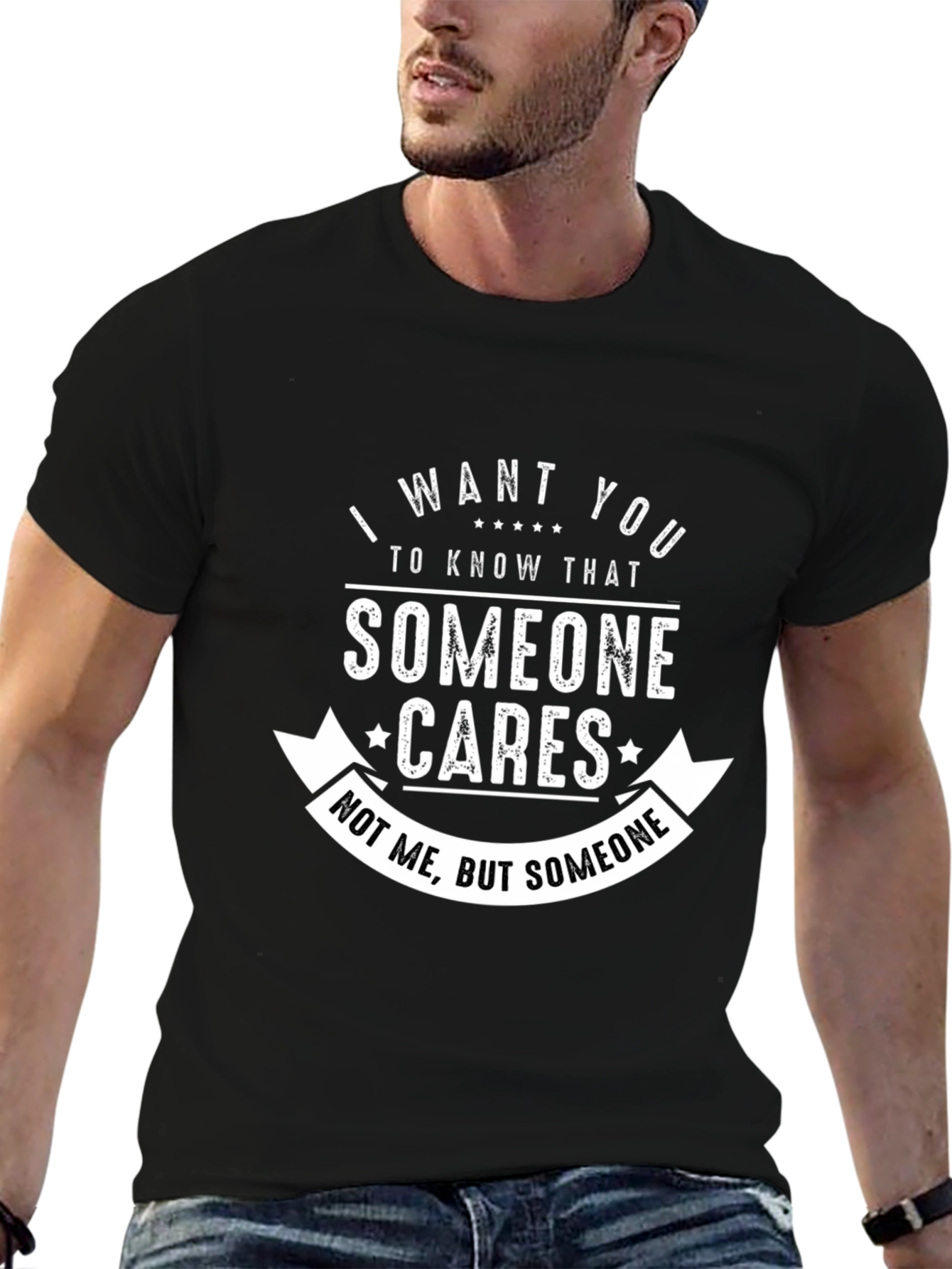 Someone Cares Graphic Novelty T-Shirt