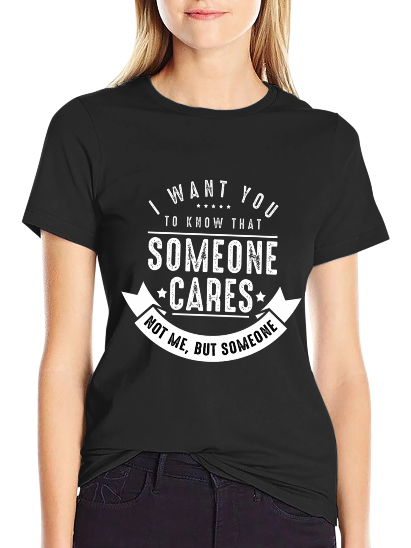 Someone Cares Graphic Novelty T-Shirt