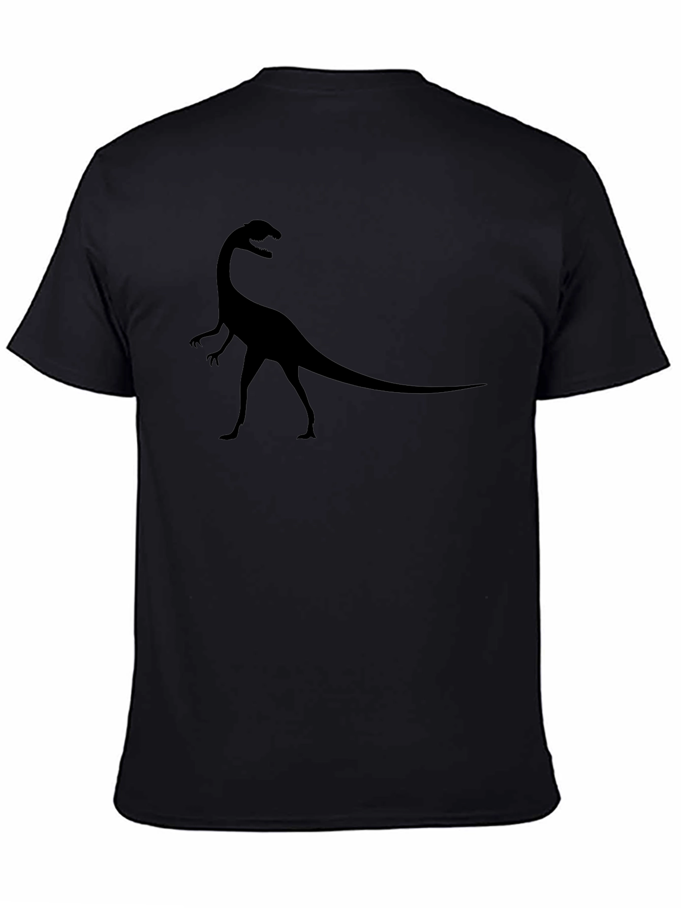Dinosaur Silhouette Graphic Tee - Black