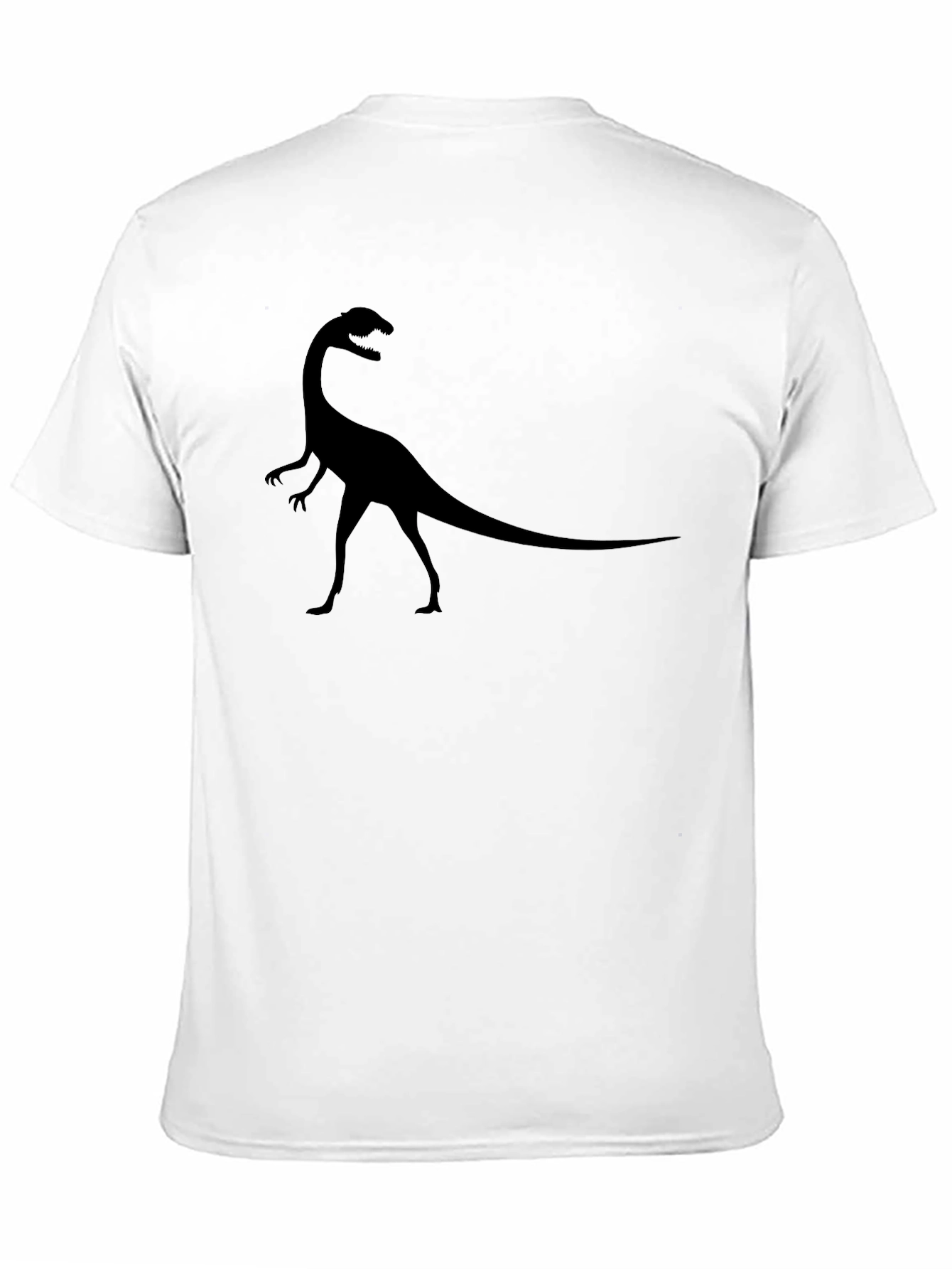 Dinosaur Silhouette Graphic Tee - Black
