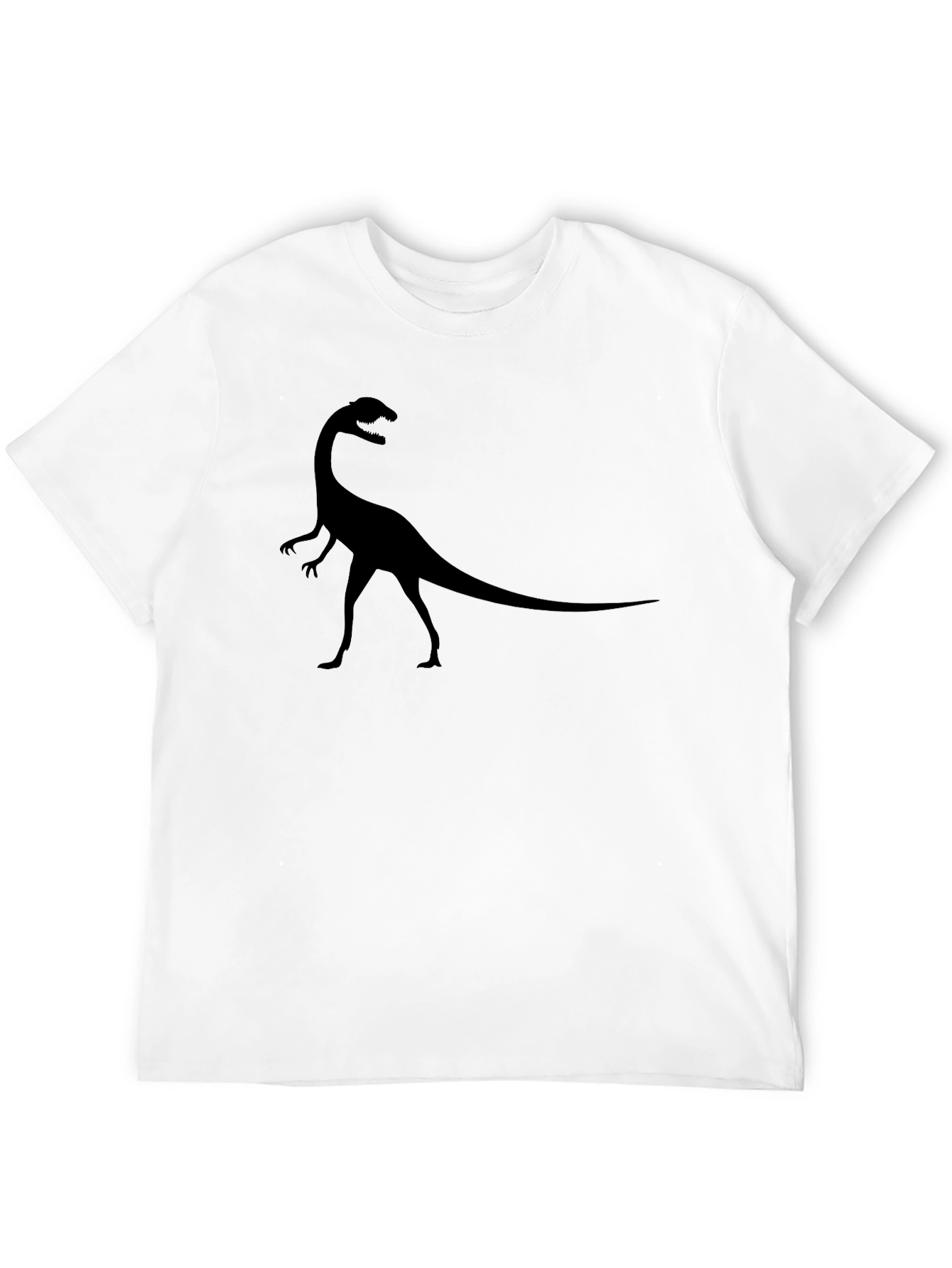 Dinosaur Silhouette Graphic Tee - Black