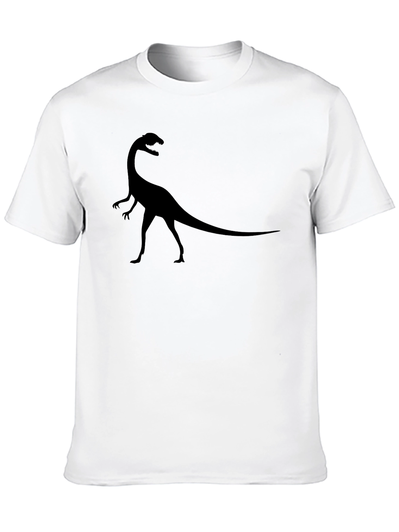 Dinosaur Silhouette Graphic Tee - Black