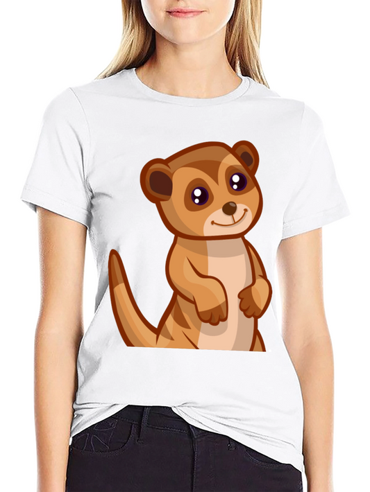 Cute Meerkat Graphic Tee - Soft Cotton Comfort