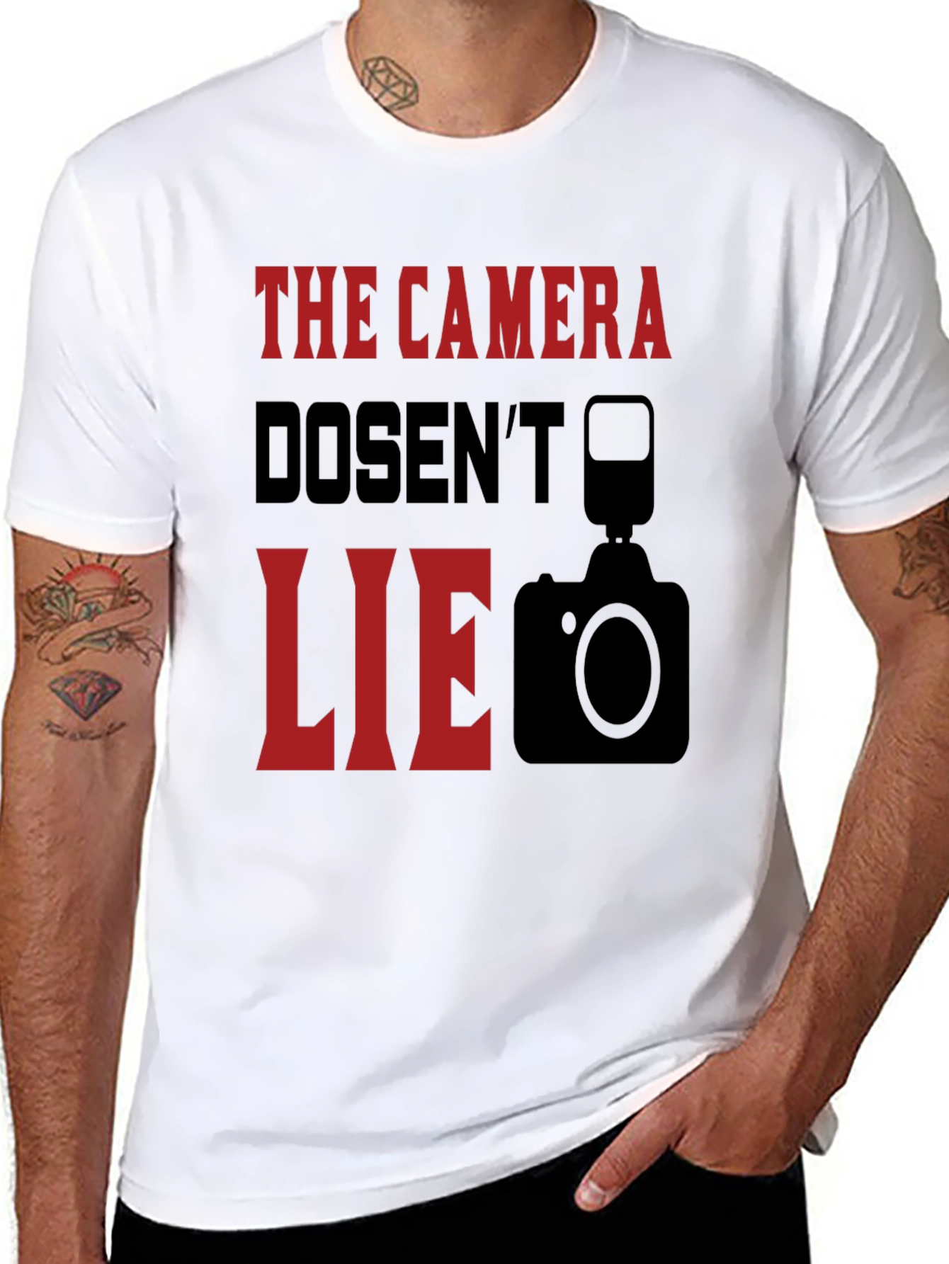 The Camera Doesnt Lie Graphic T-Shirt