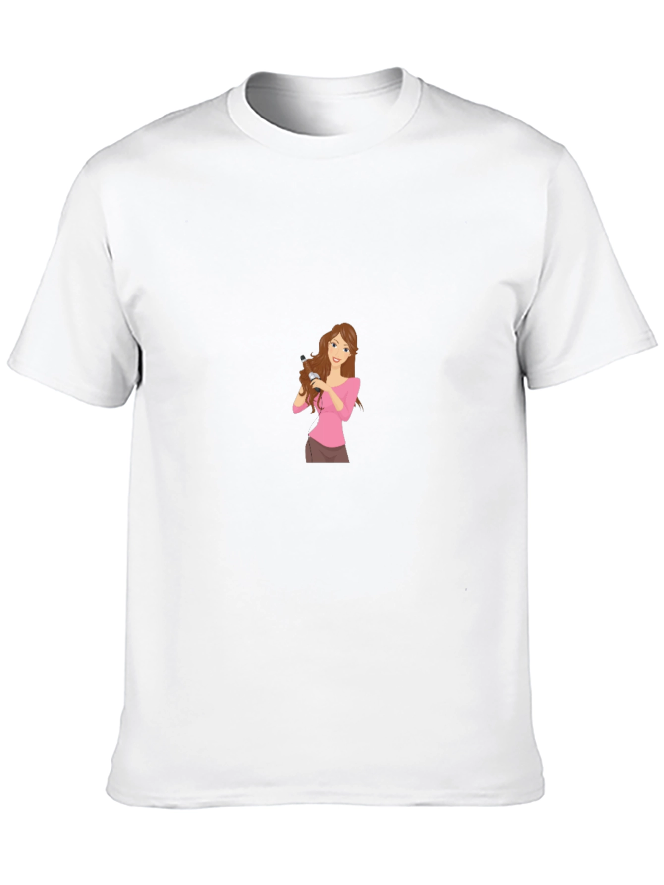 Black T-Shirt with Graphic Print