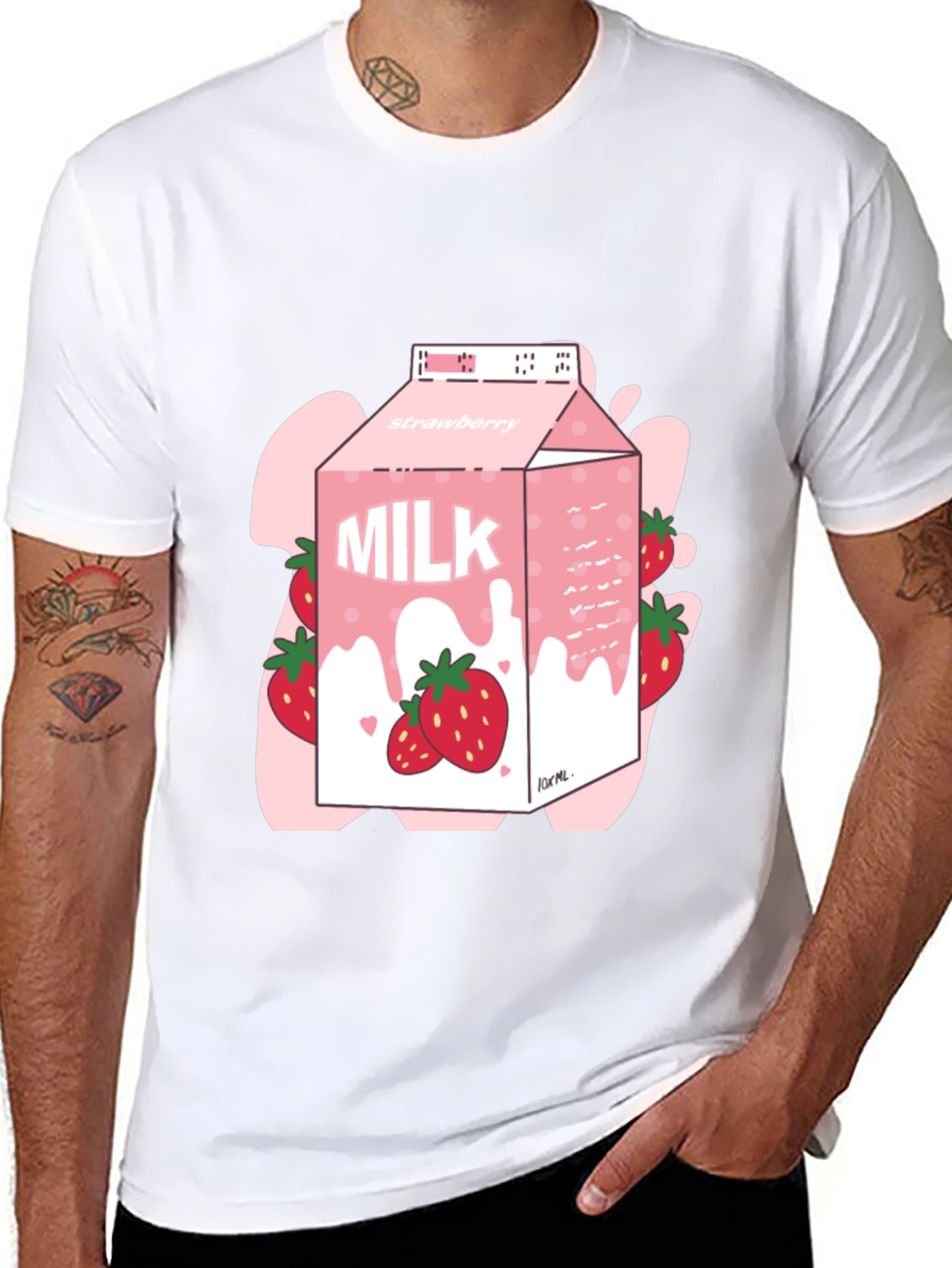 Strawberry Milk T-Shirt - Trendy Graphic Tee