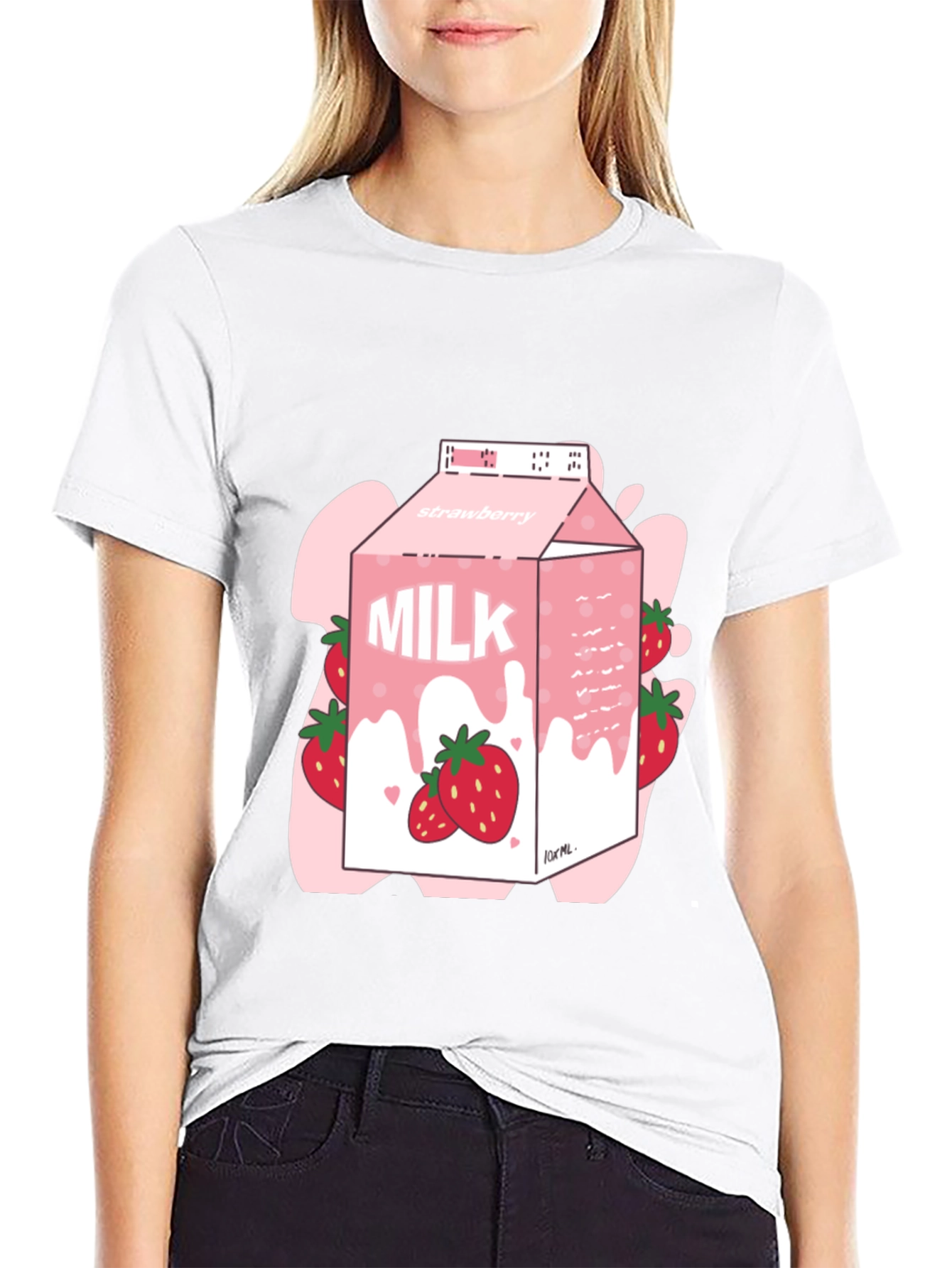 Strawberry Milk T-Shirt - Trendy Graphic Tee