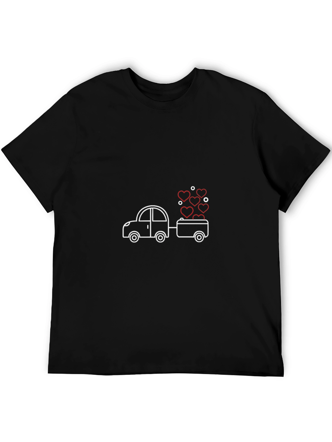 Love on Wheels T-Shirt - Heart Car Design