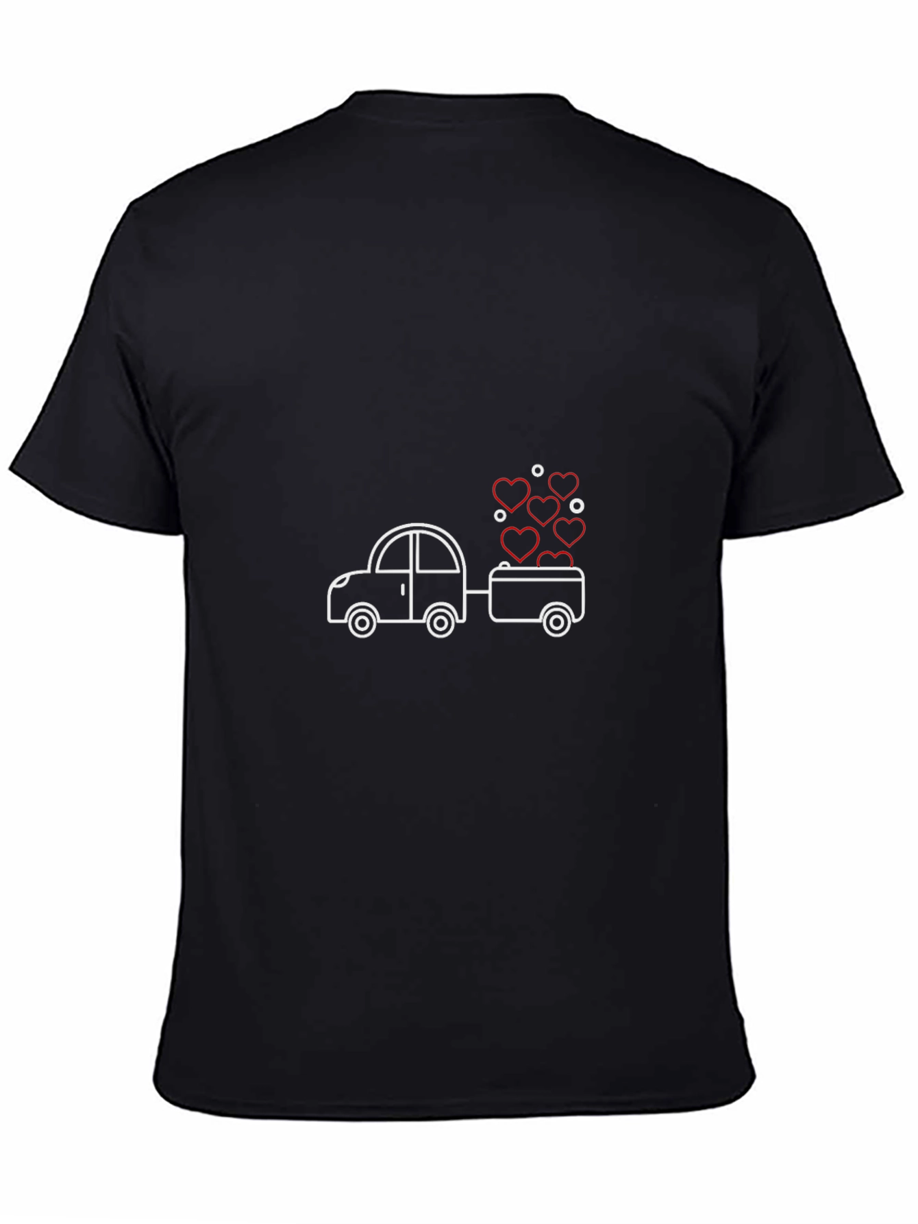 Love on Wheels T-Shirt - Heart Car Design