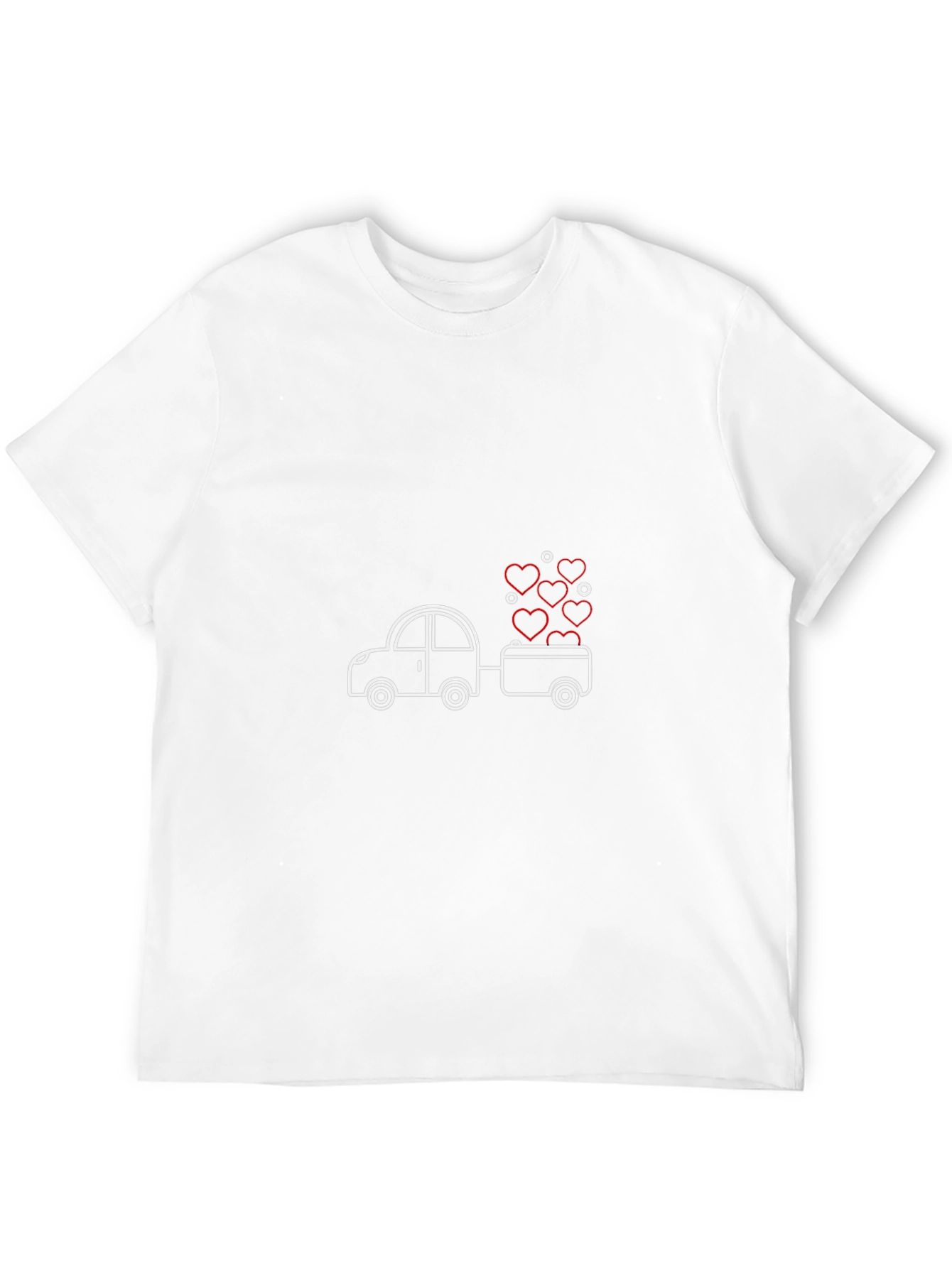 Love on Wheels T-Shirt - Heart Car Design