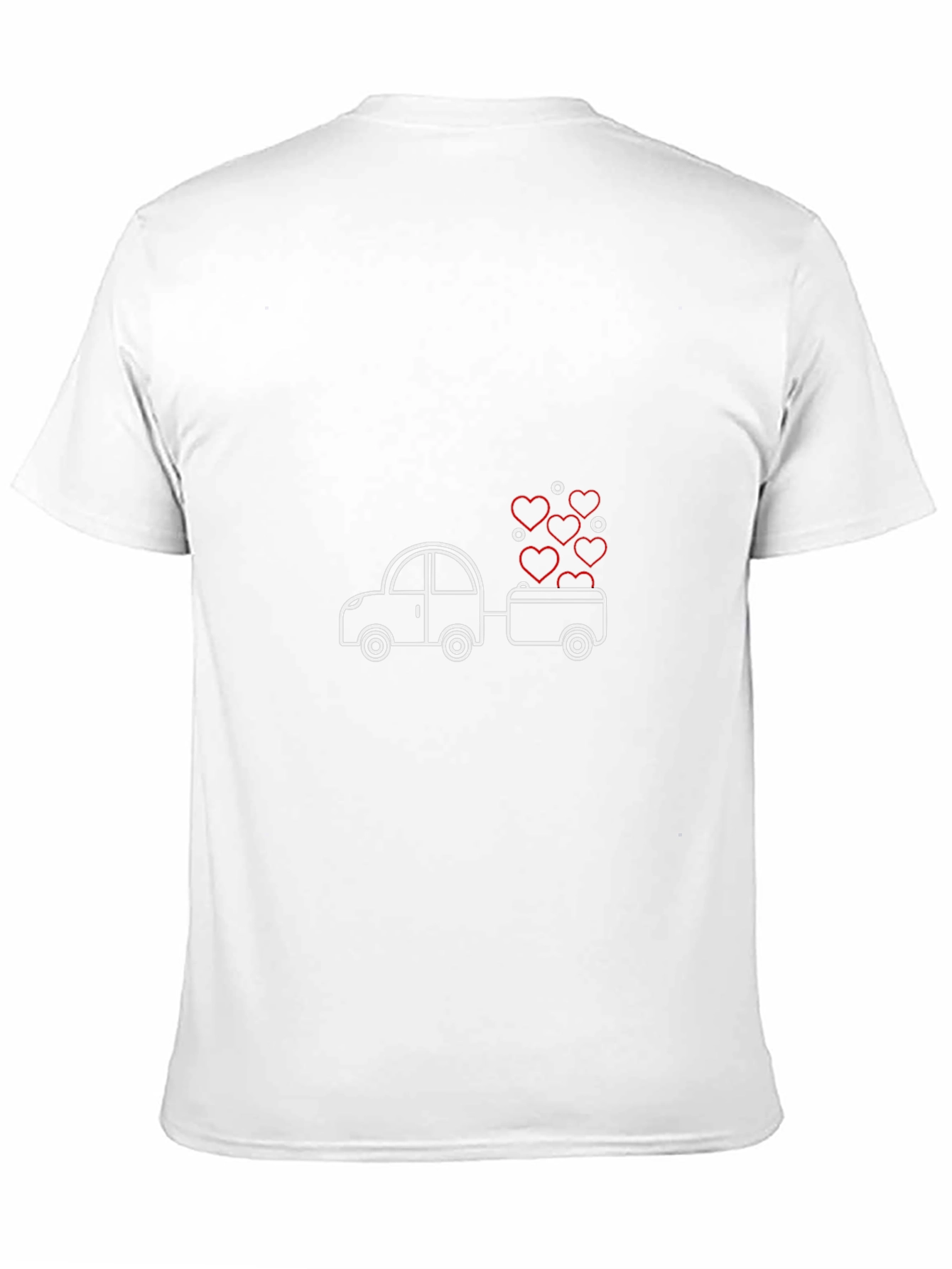 Love on Wheels T-Shirt - Heart Car Design