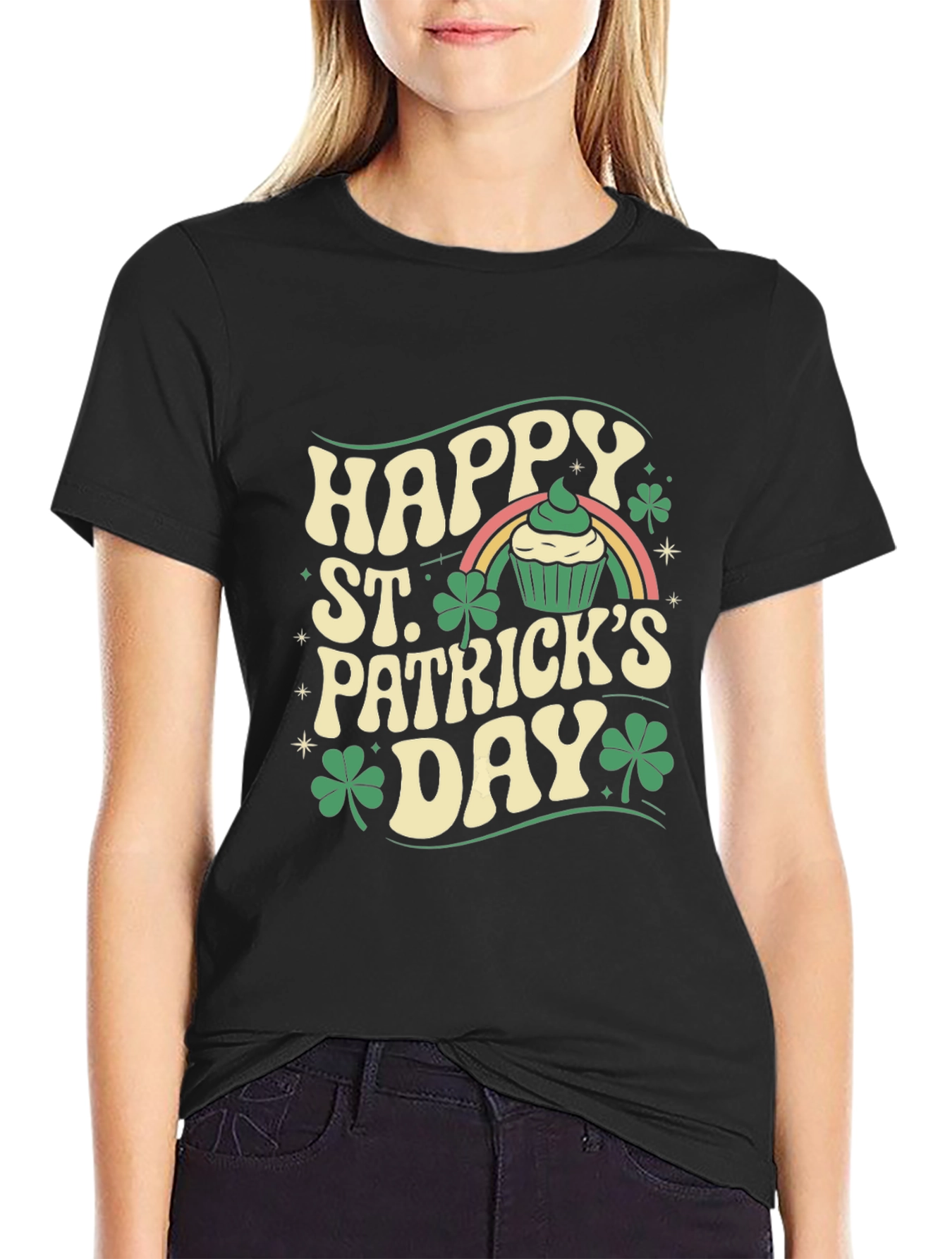 St. Patricks Day Happy Graphic Tee