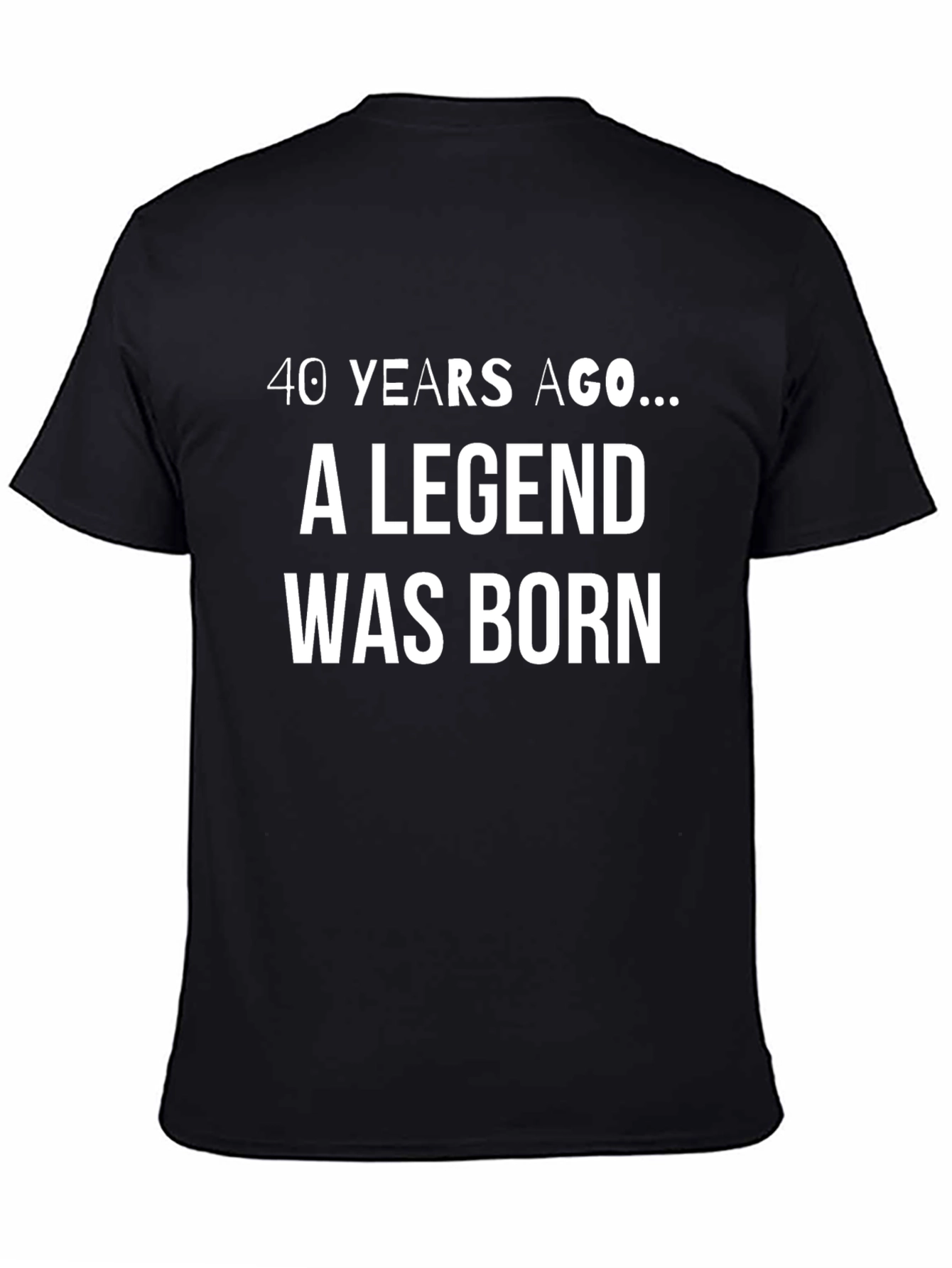 Legend Born Black T-Shirt - Birthday Gift
