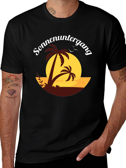 Sunset Palm Tree T-Shirt