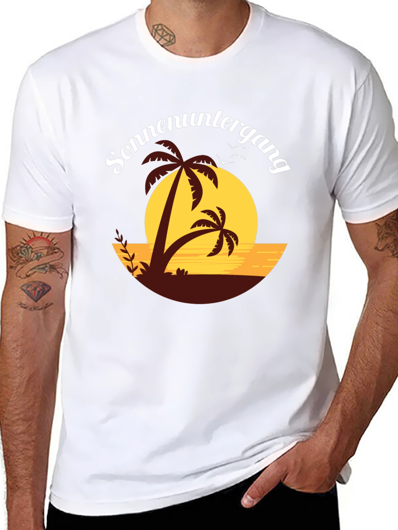 Sunset Palm Tree T-Shirt