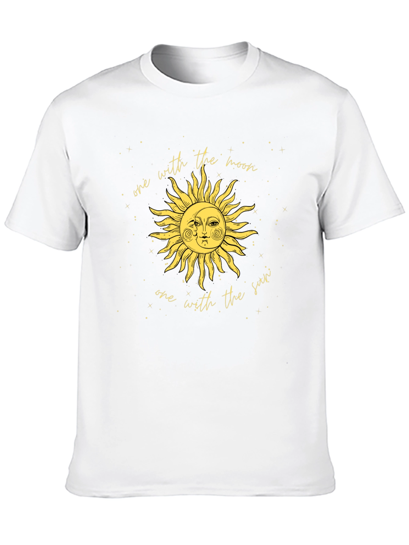 Sun & Moon Graphic Tee - Celestial Black T-Shirt