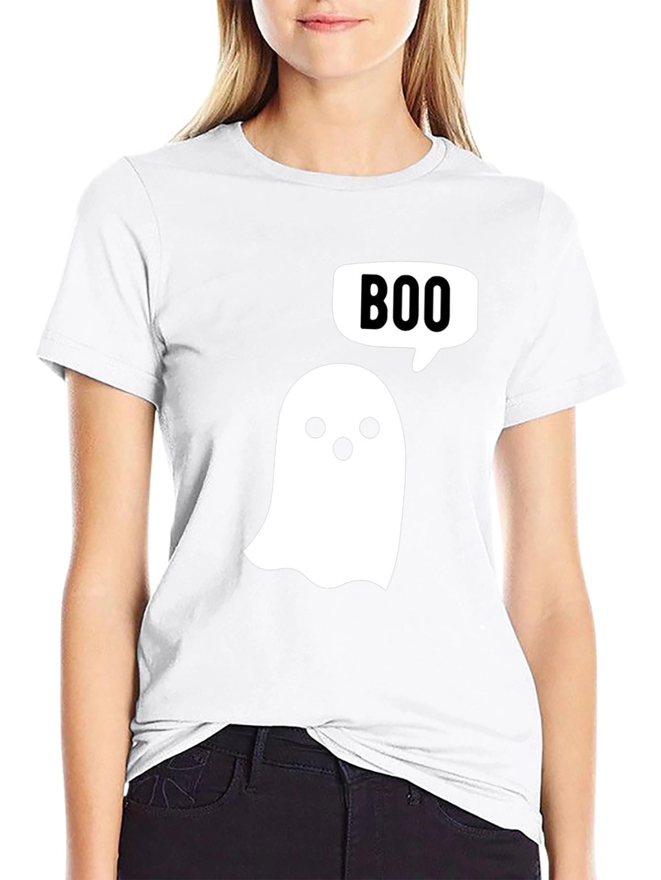 Boo Ghost T-Shirt - Halloween Spooky Season
