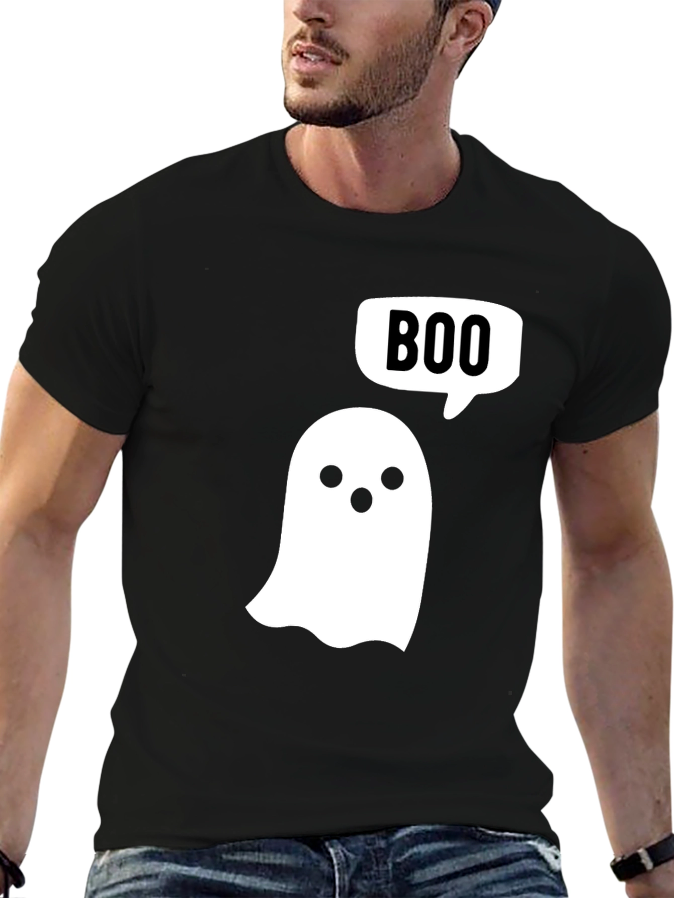 Boo Ghost T-Shirt - Halloween Spooky Season