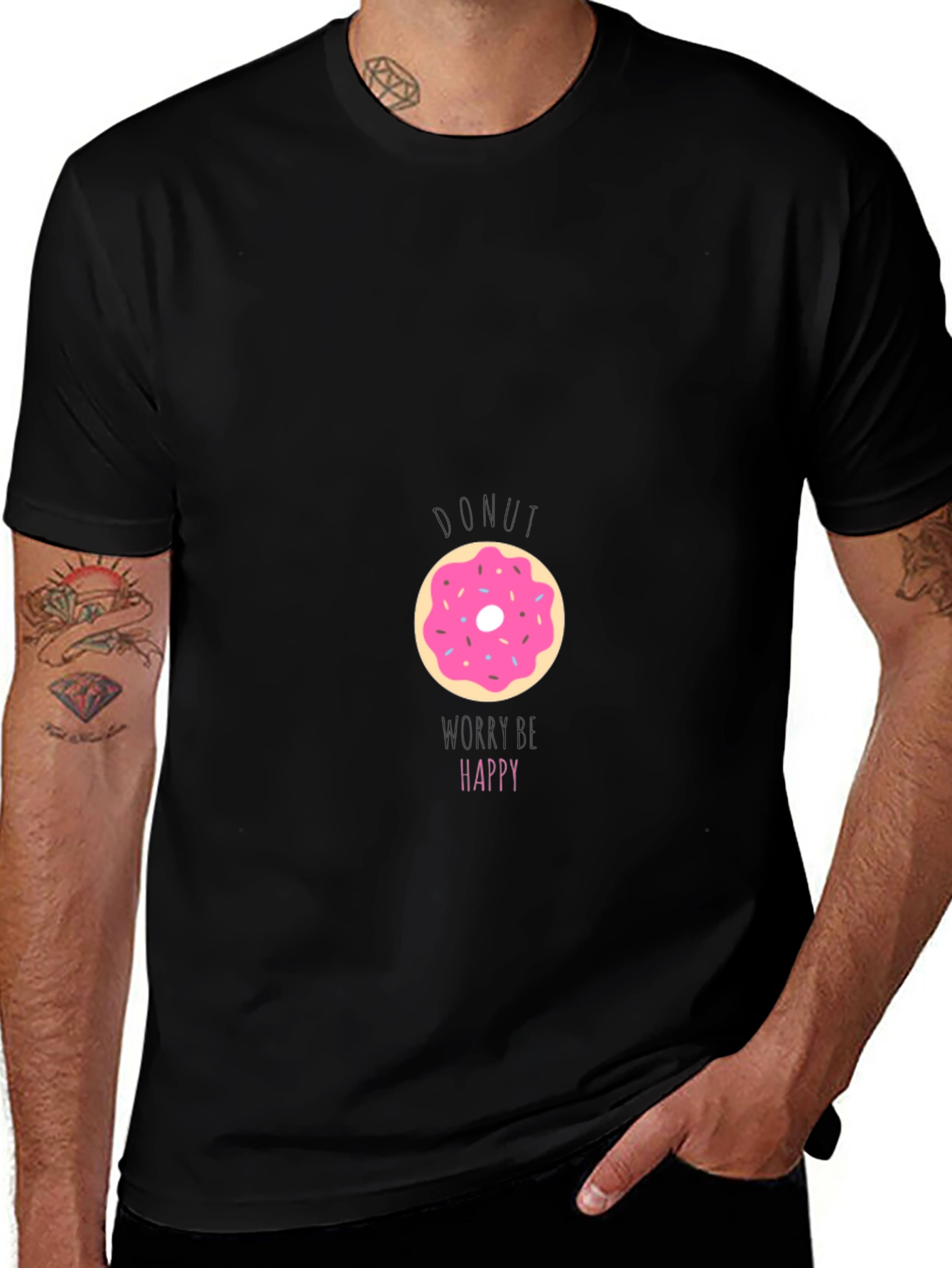 Donut Be Unhappy T-Shirt - Casual Comfort