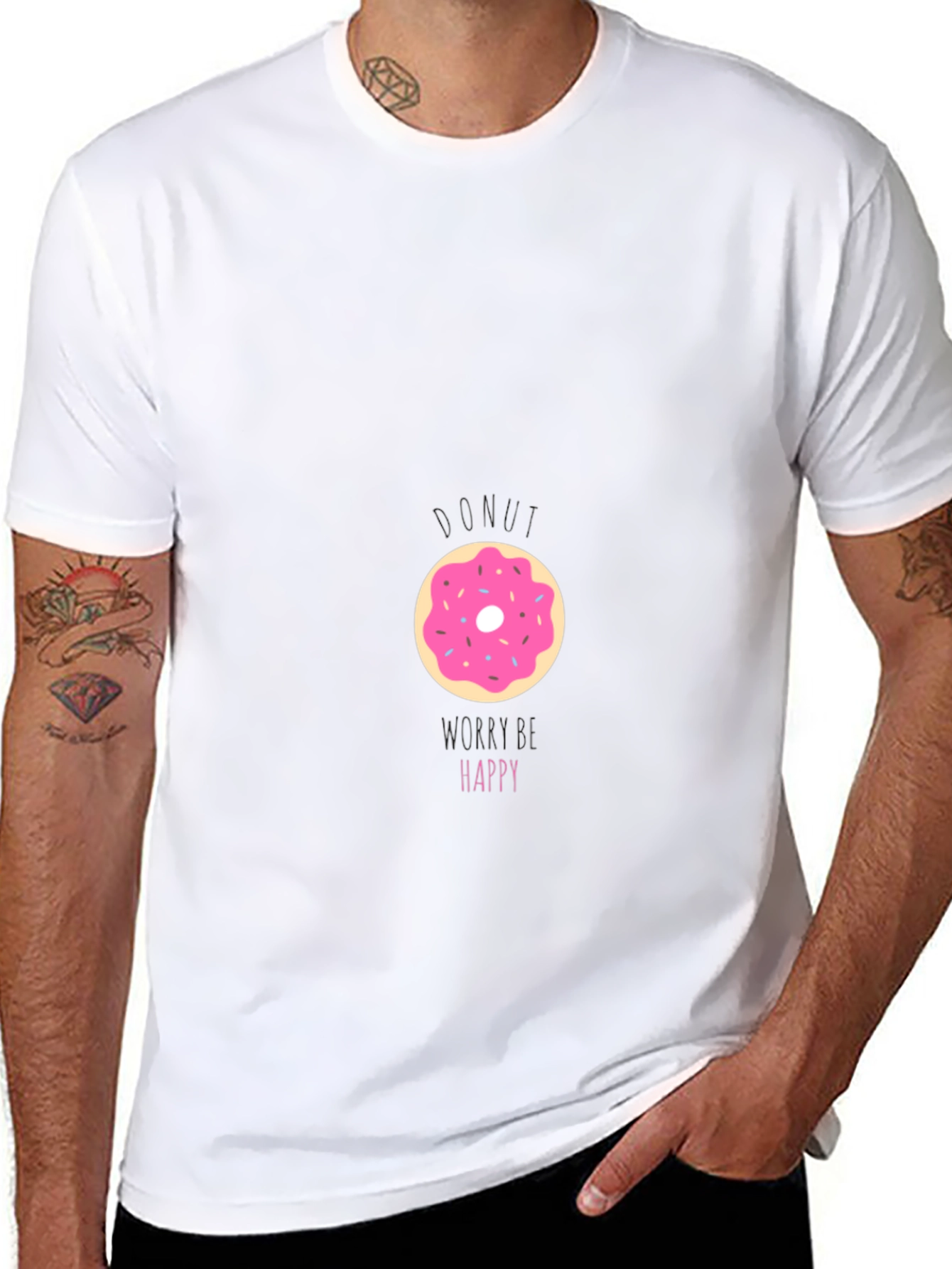 Donut Be Unhappy T-Shirt - Casual Comfort